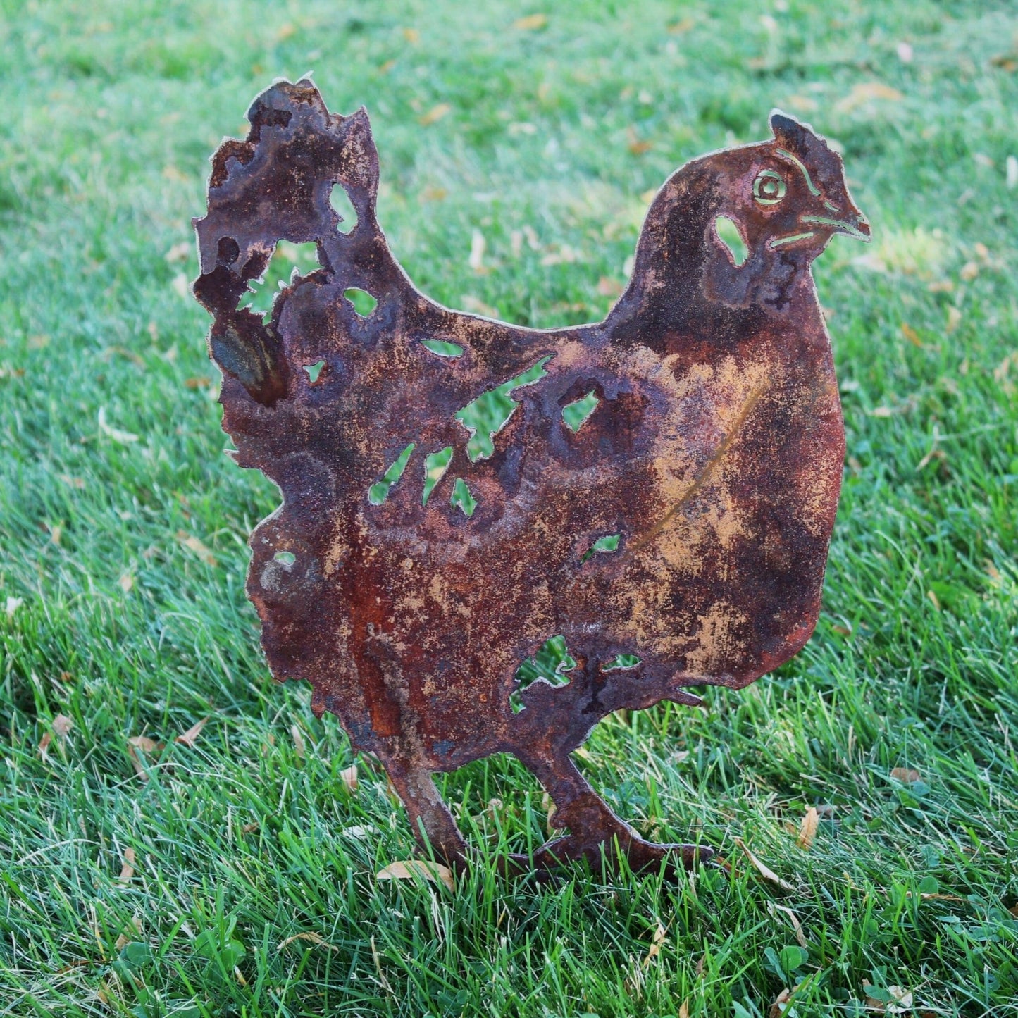 Chicken Metal Art – Handcrafted Chicken Décor - My Metal Rescue - Shopify Collective - Northern Forge, LLC