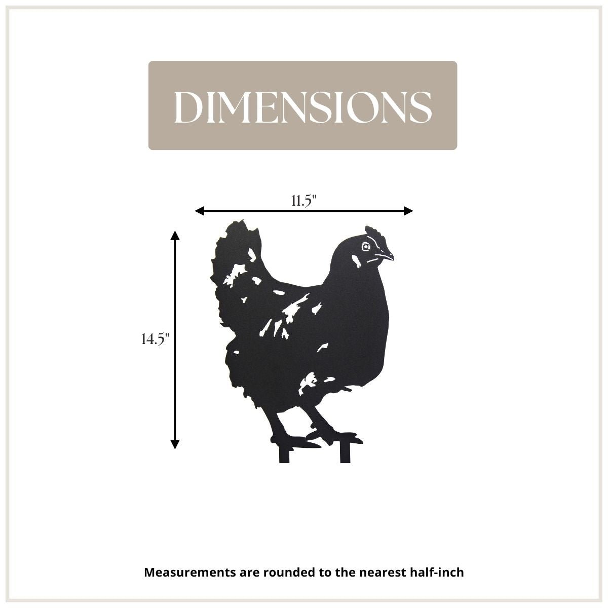 Chicken Metal Art – Handcrafted Chicken Décor - My Metal Rescue - Shopify Collective - Northern Forge, LLC