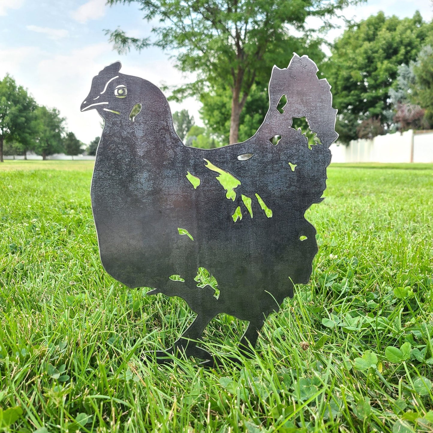 Chicken Metal Art – Handcrafted Chicken Décor - My Metal Rescue - Shopify Collective - Northern Forge, LLC