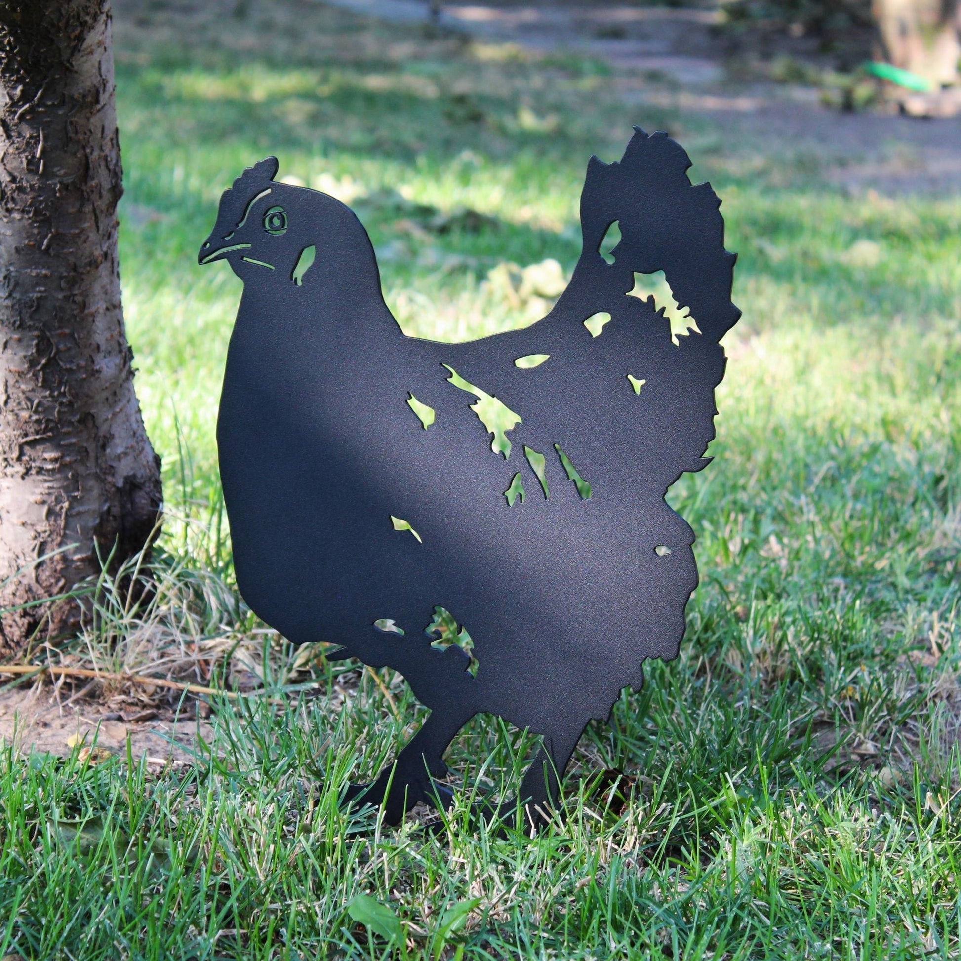 Chicken Metal Art – Handcrafted Chicken Décor - My Metal Rescue - Shopify Collective - Northern Forge, LLC