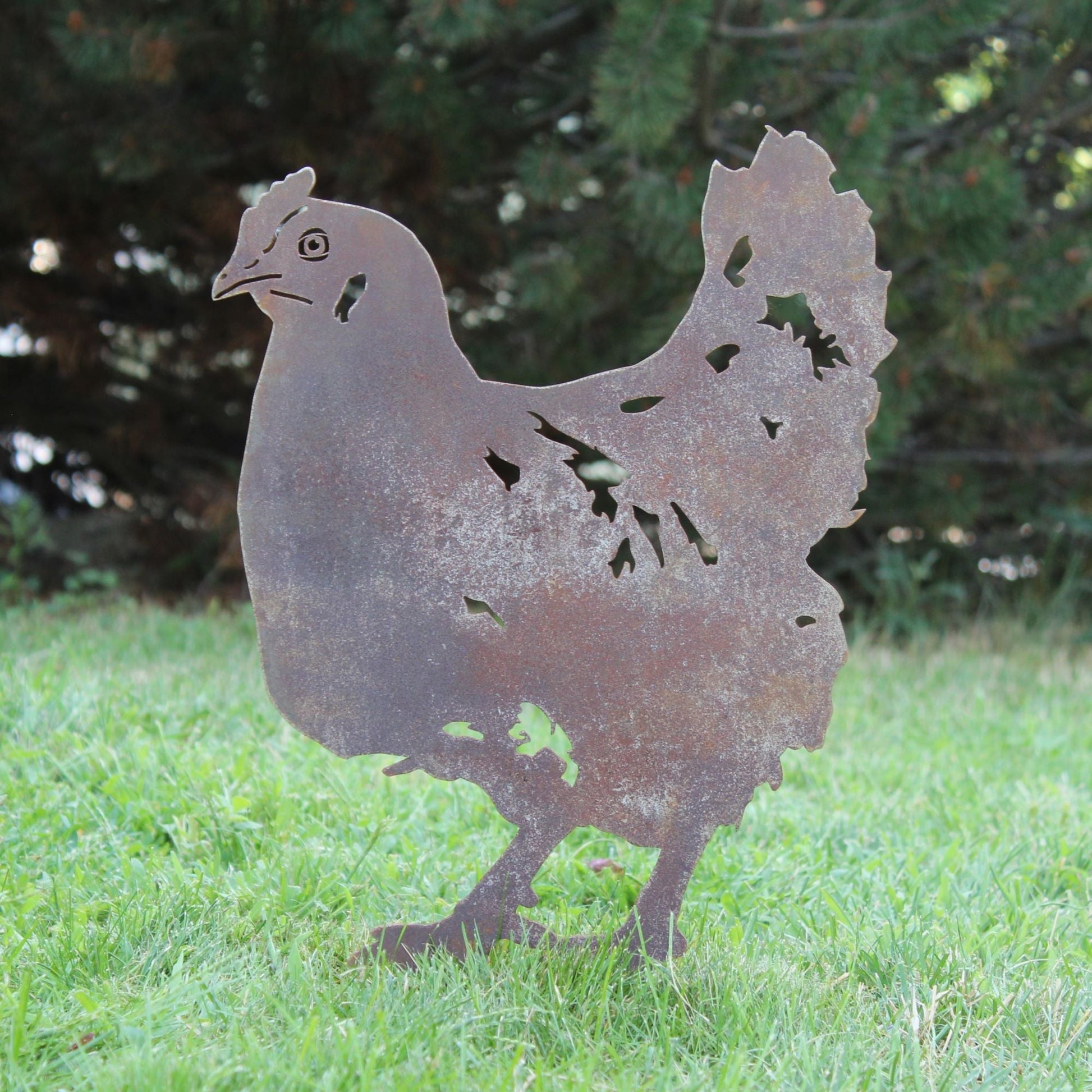 Chicken Metal Art – Handcrafted Chicken Décor - My Metal Rescue - Shopify Collective - Northern Forge, LLC
