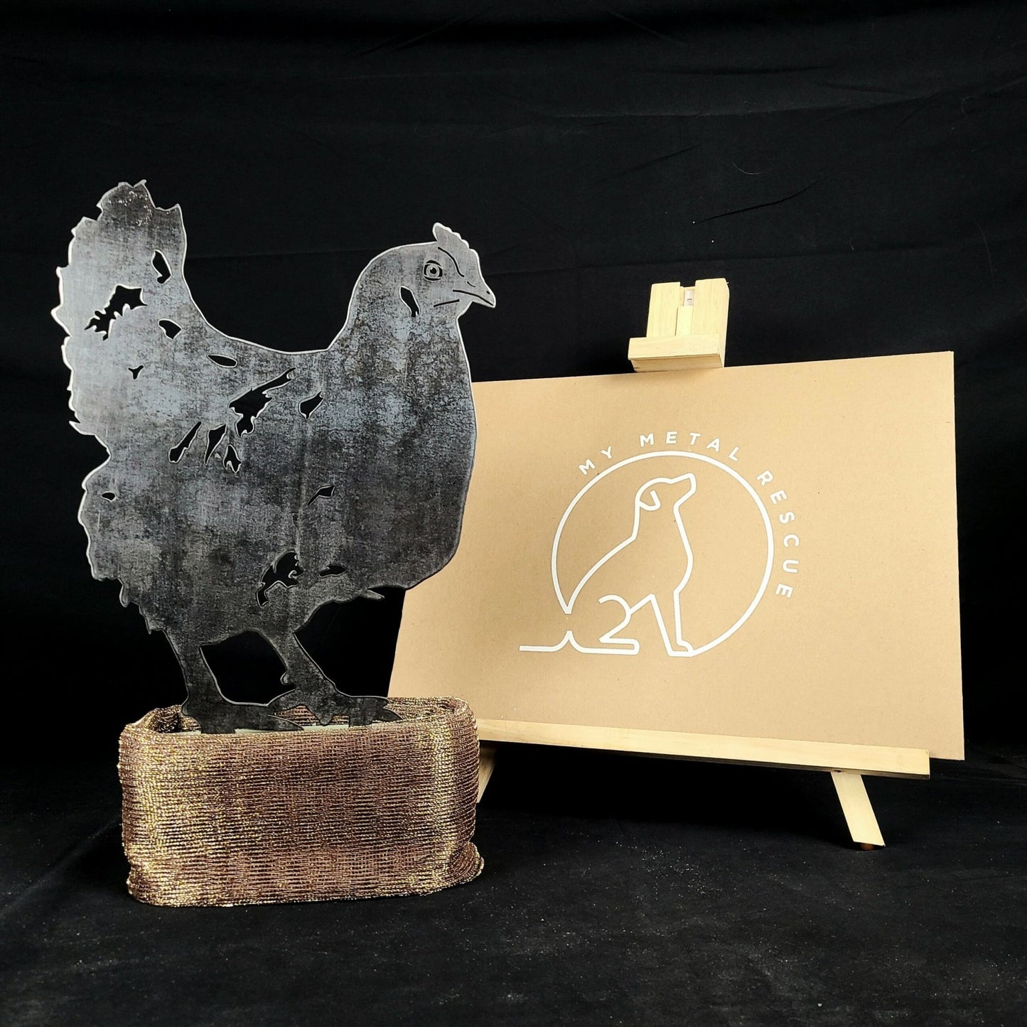 Chicken Metal Art – Handcrafted Chicken Décor - My Metal Rescue - Shopify Collective - Northern Forge, LLC