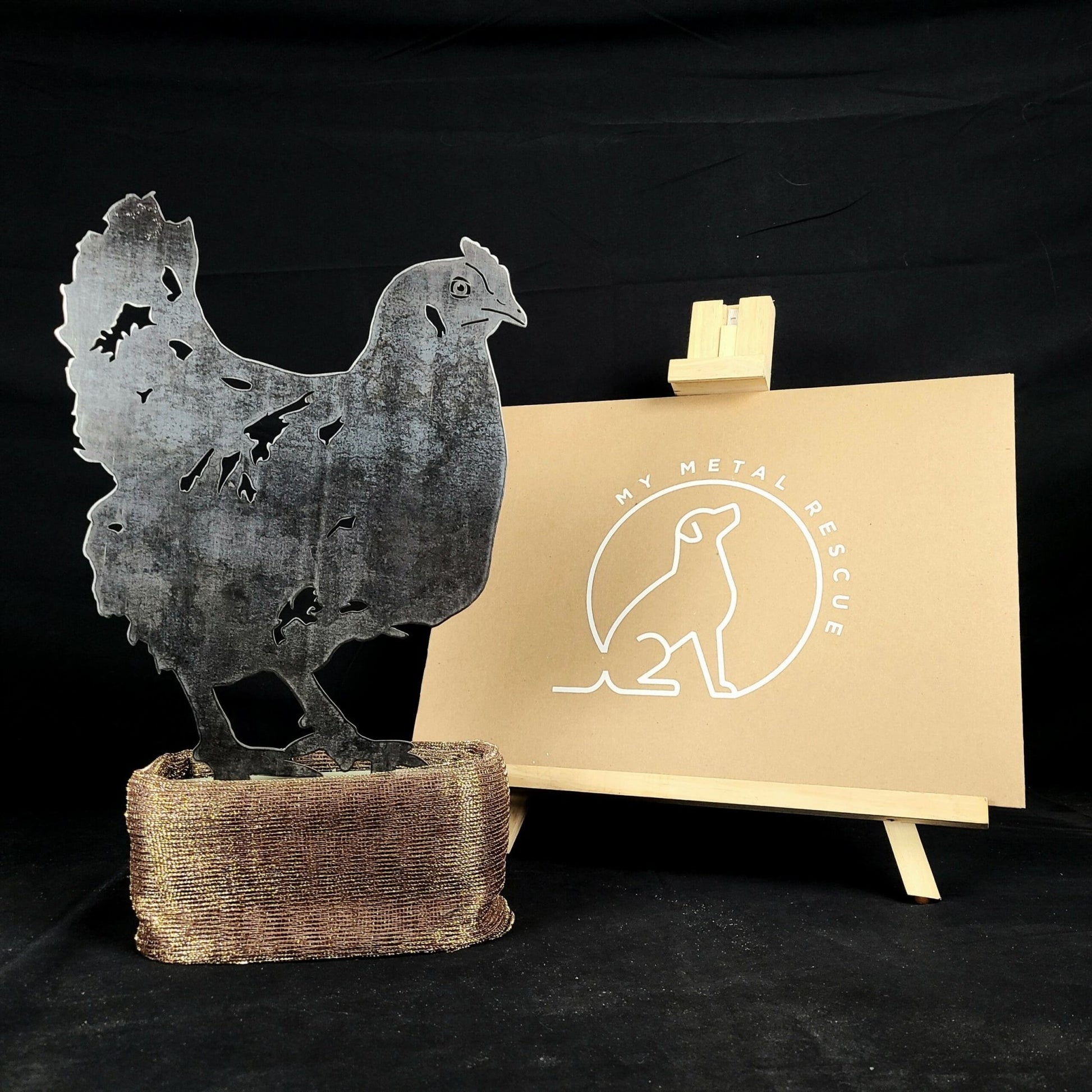 Chicken Metal Art – Handcrafted Chicken Décor - My Metal Rescue - Shopify Collective - Northern Forge, LLC