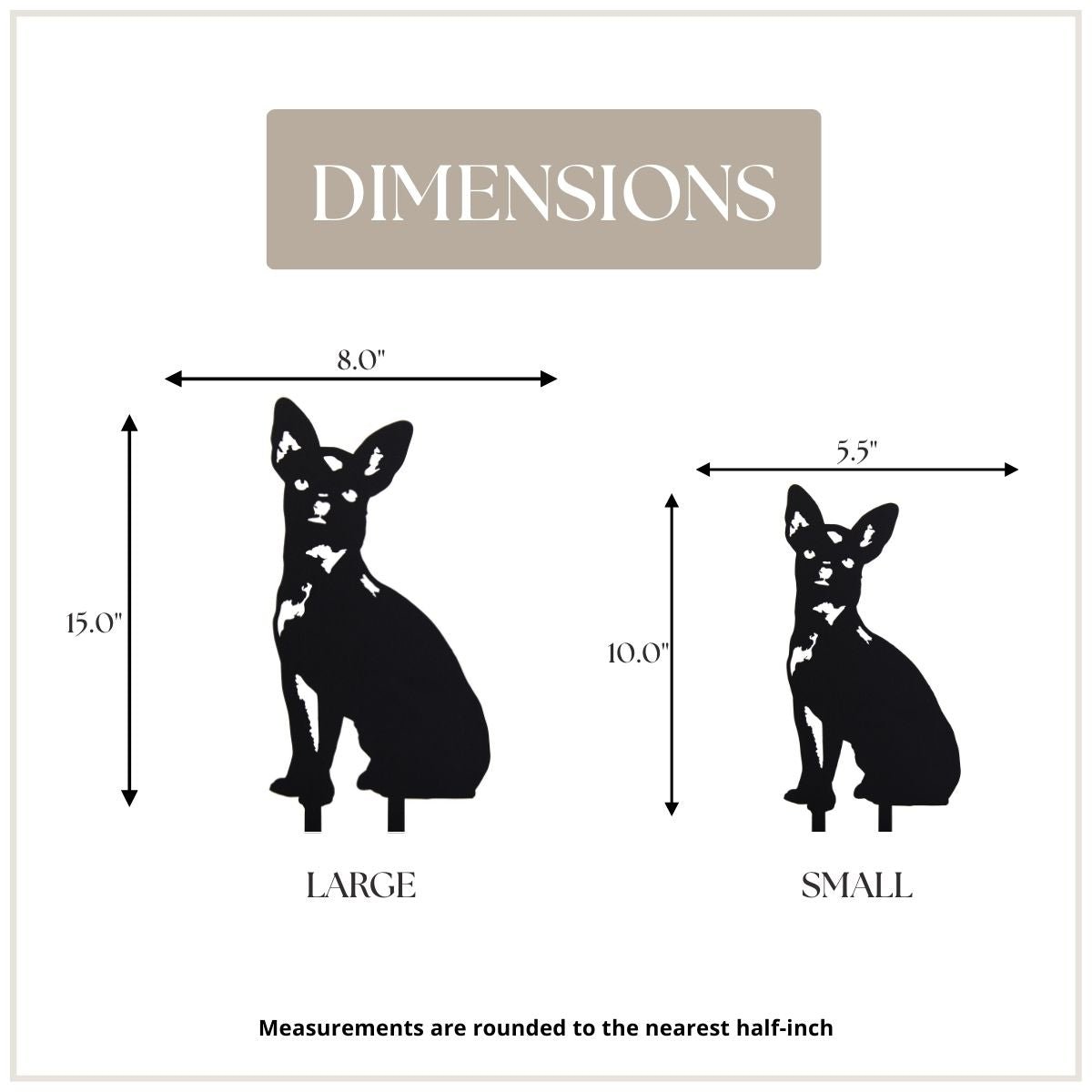 Chihuahua Metal Art – Handcrafted Dog Décor - My Metal Rescue - Shopify Collective - Northern Forge, LLC