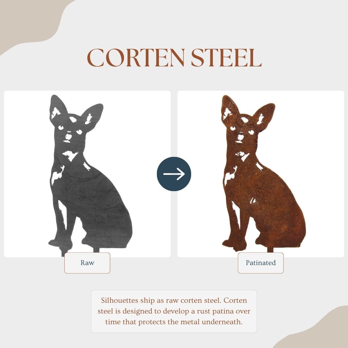 Chihuahua Metal Art – Handcrafted Dog Décor - My Metal Rescue - Shopify Collective - Northern Forge, LLC