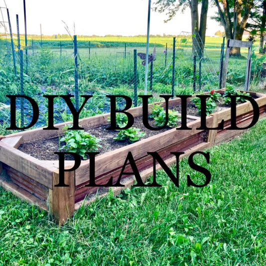 Corrugated Raised Planter Box DIY Build Plans, Shallow Flower Bed - Build Plans - corrugated planter box - Northern Forge, LLC