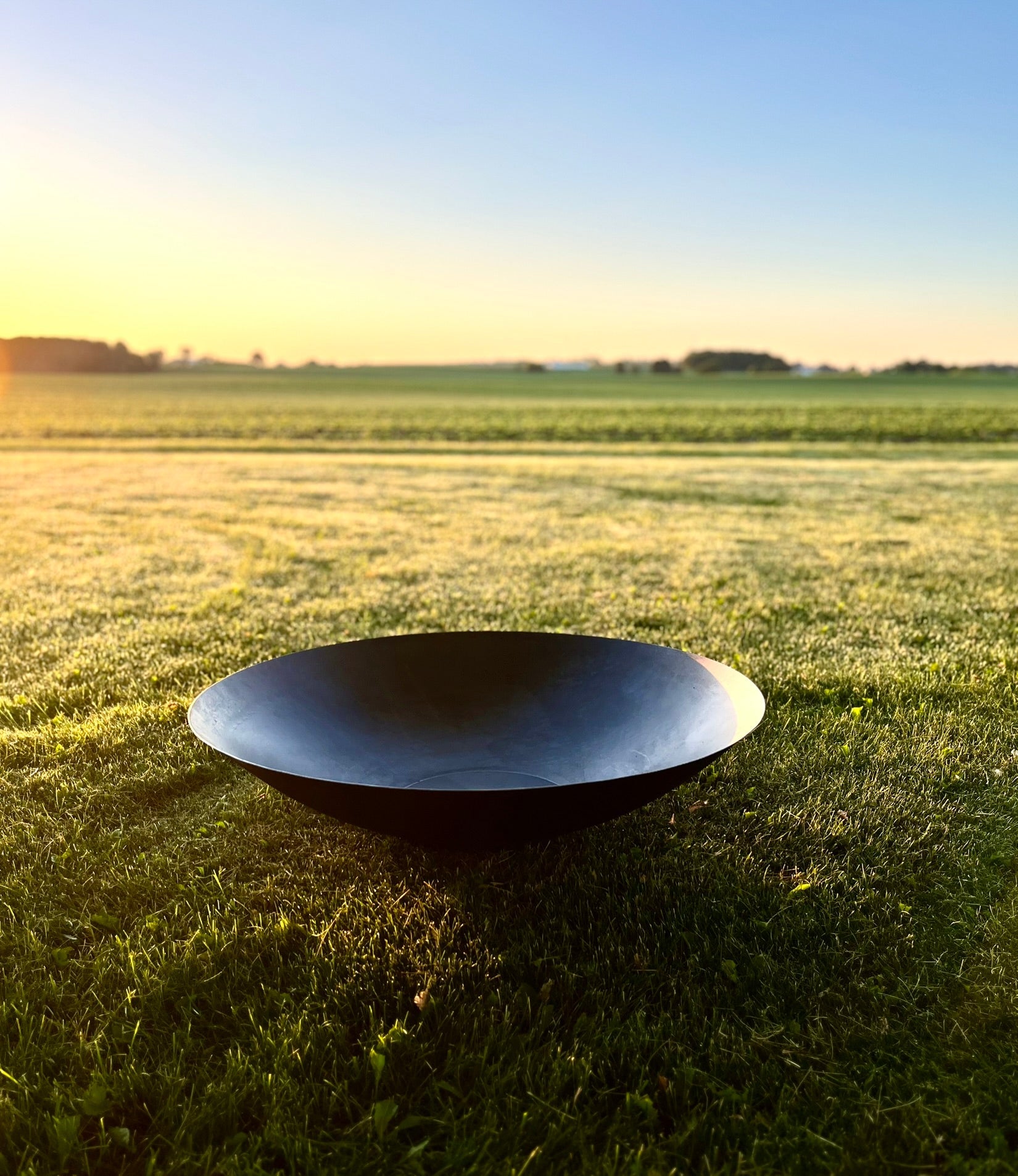 Corten Steel Water Mirror Bowl - No Legs - corten planter - corten pond - Northern Forge, LLC