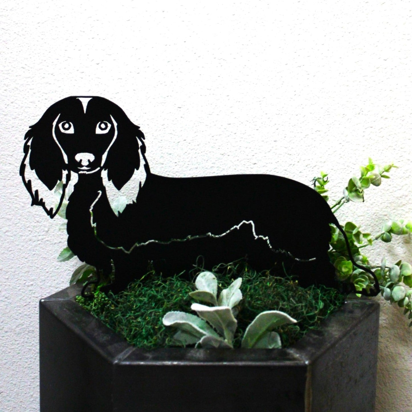 Dachshund - Longhaired - Metal Art – Handcrafted Dog Décor - My Metal Rescue - Shopify Collective - Northern Forge, LLC