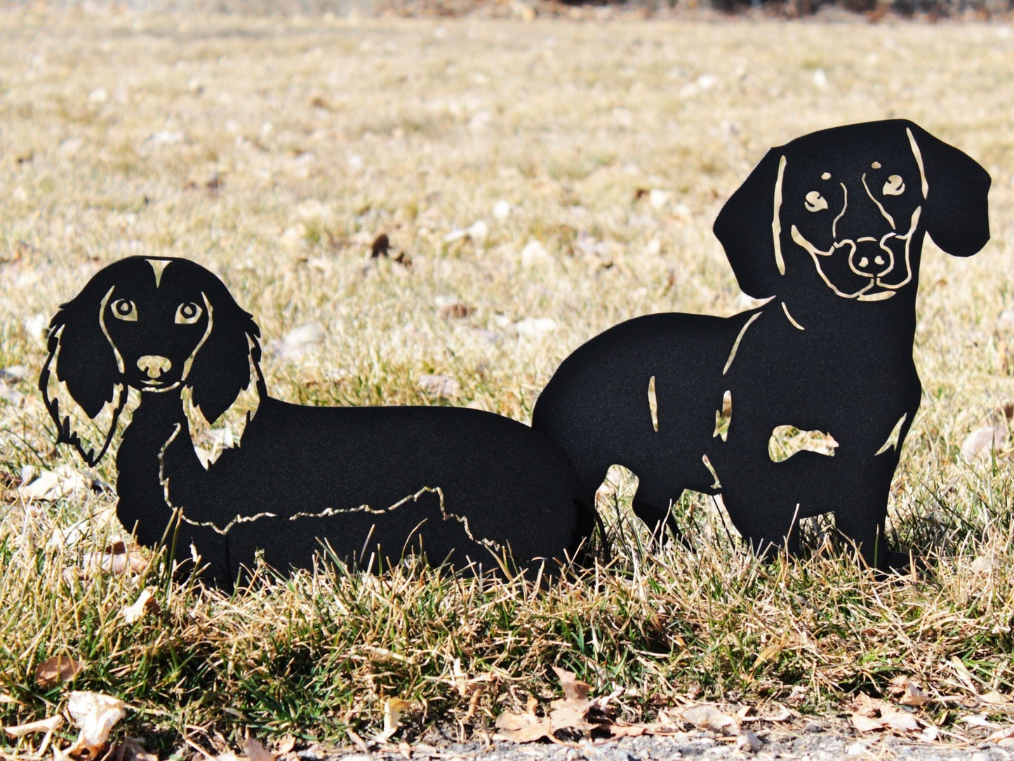Dachshund - Longhaired - Metal Art – Handcrafted Dog Décor - My Metal Rescue - Shopify Collective - Northern Forge, LLC