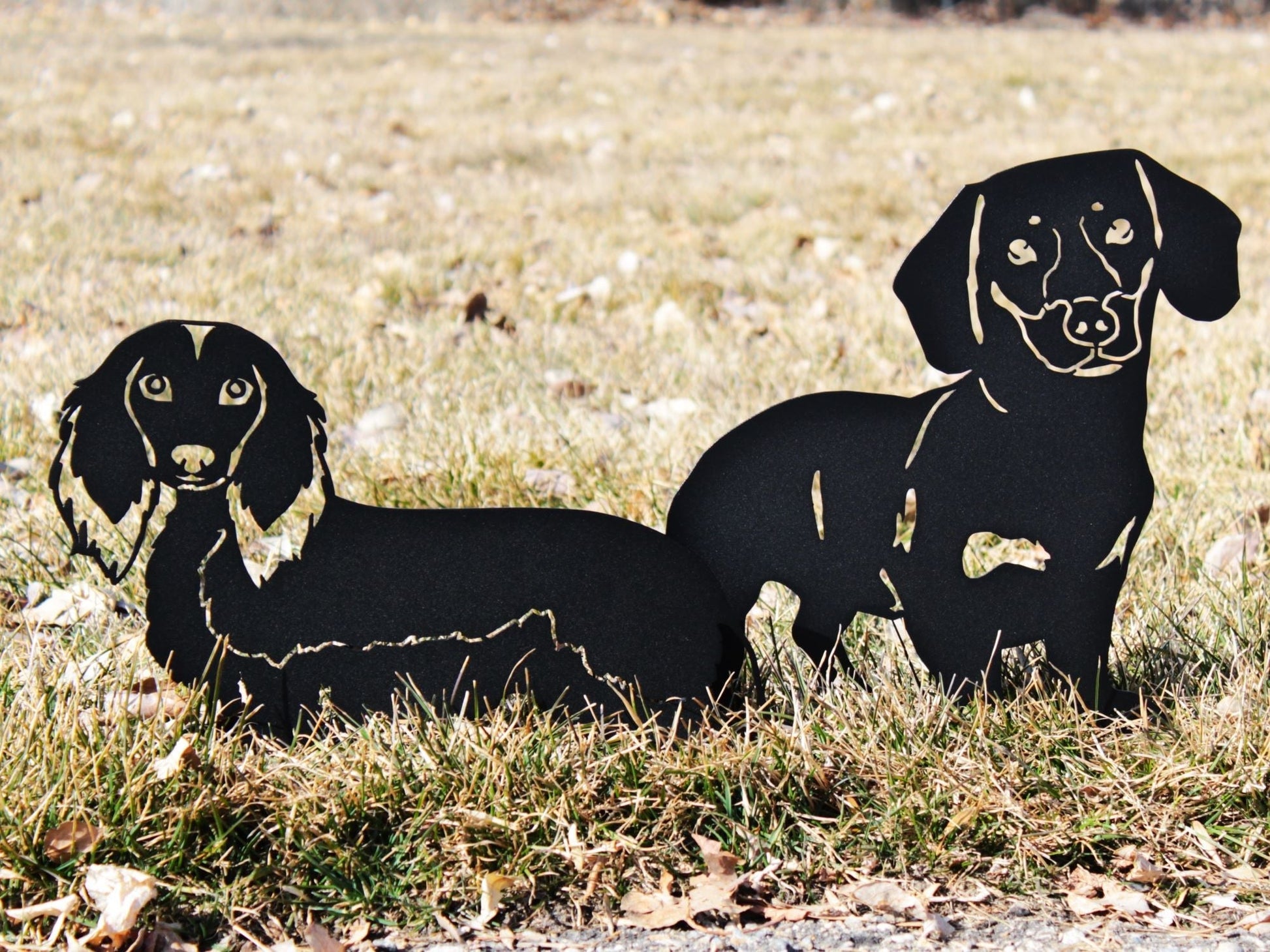 Dachshund - Longhaired - Metal Art – Handcrafted Dog Décor - My Metal Rescue - Shopify Collective - Northern Forge, LLC