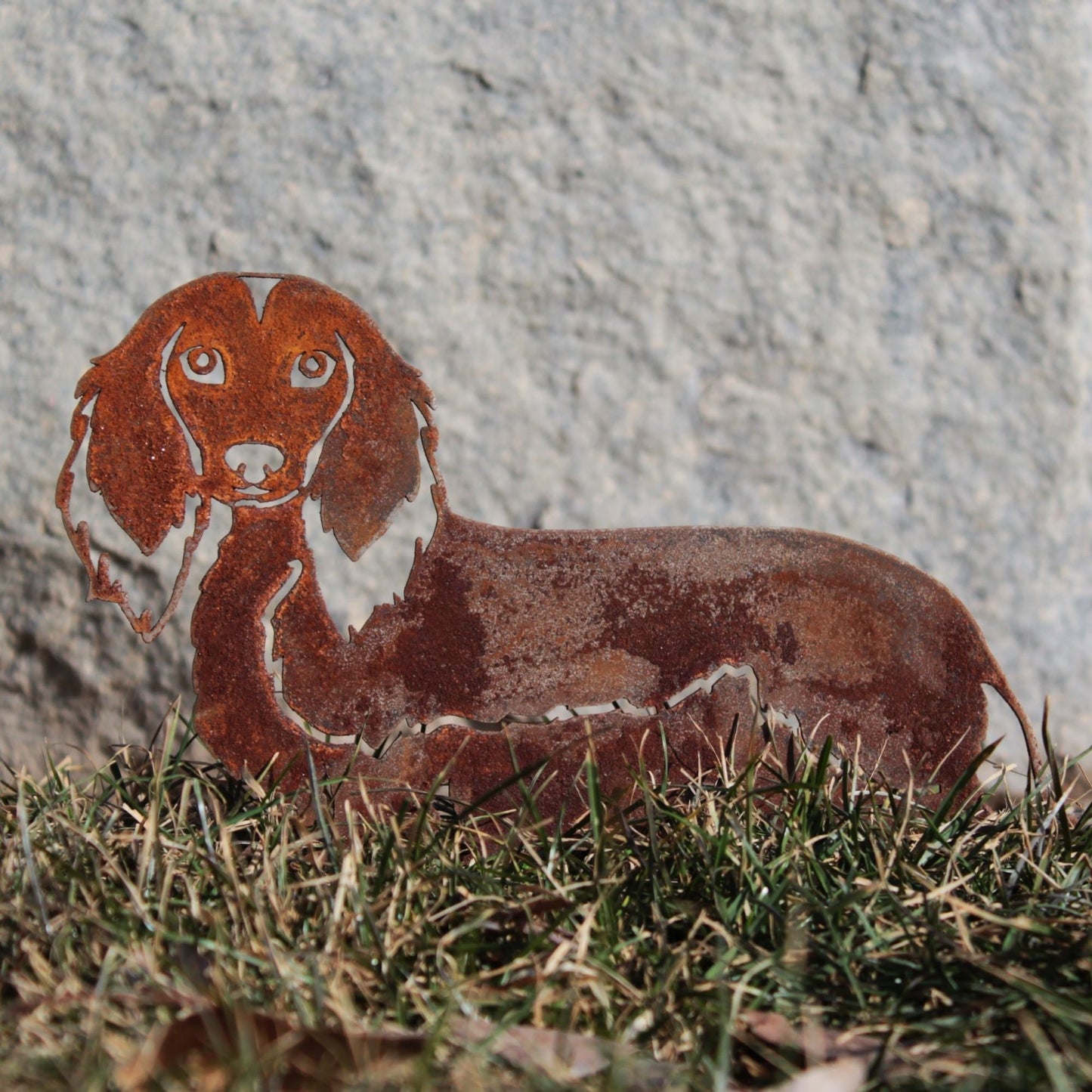 Dachshund - Longhaired - Metal Art – Handcrafted Dog Décor - My Metal Rescue - Shopify Collective - Northern Forge, LLC