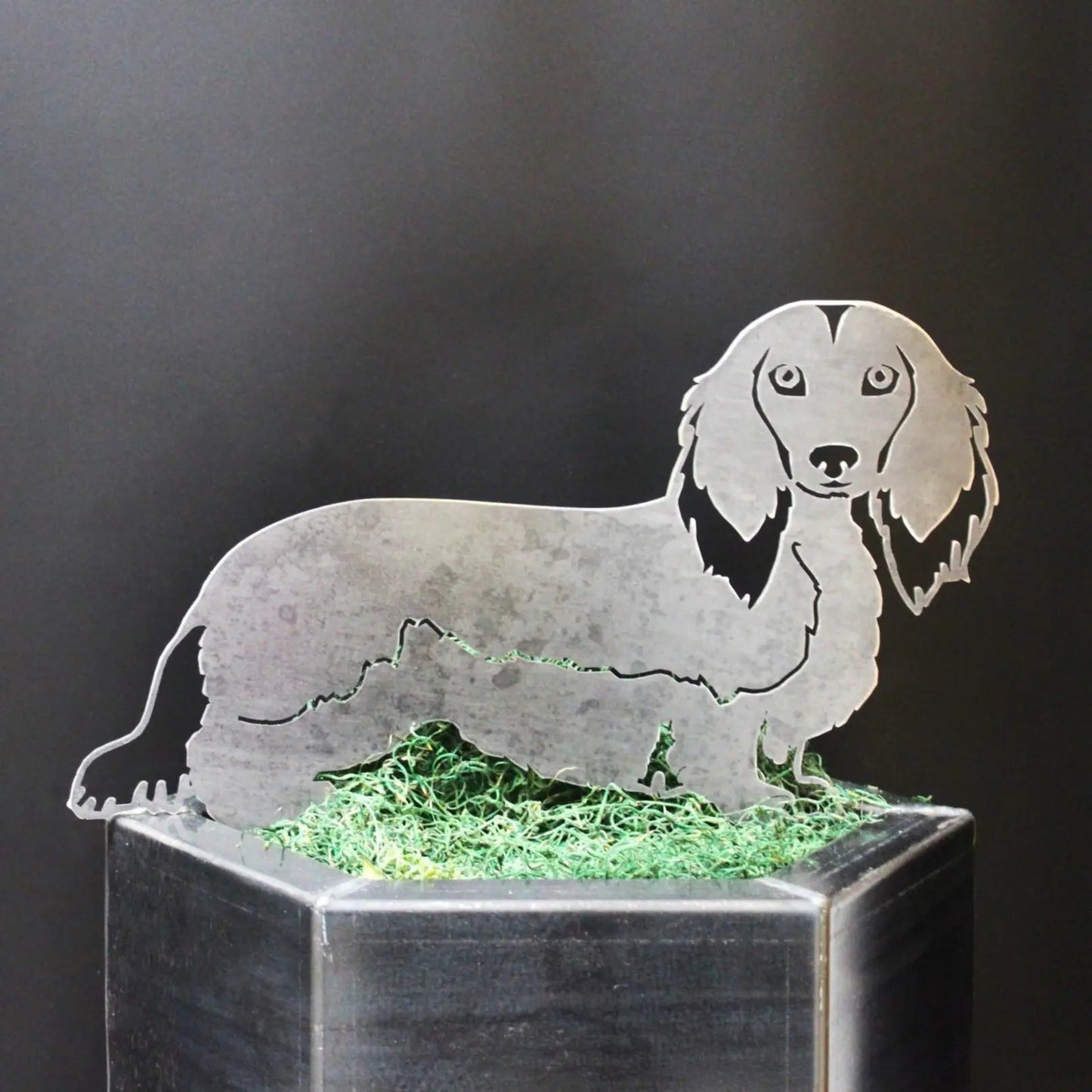 Dachshund - Longhaired - Metal Art – Handcrafted Dog Décor - My Metal Rescue - Shopify Collective - Northern Forge, LLC