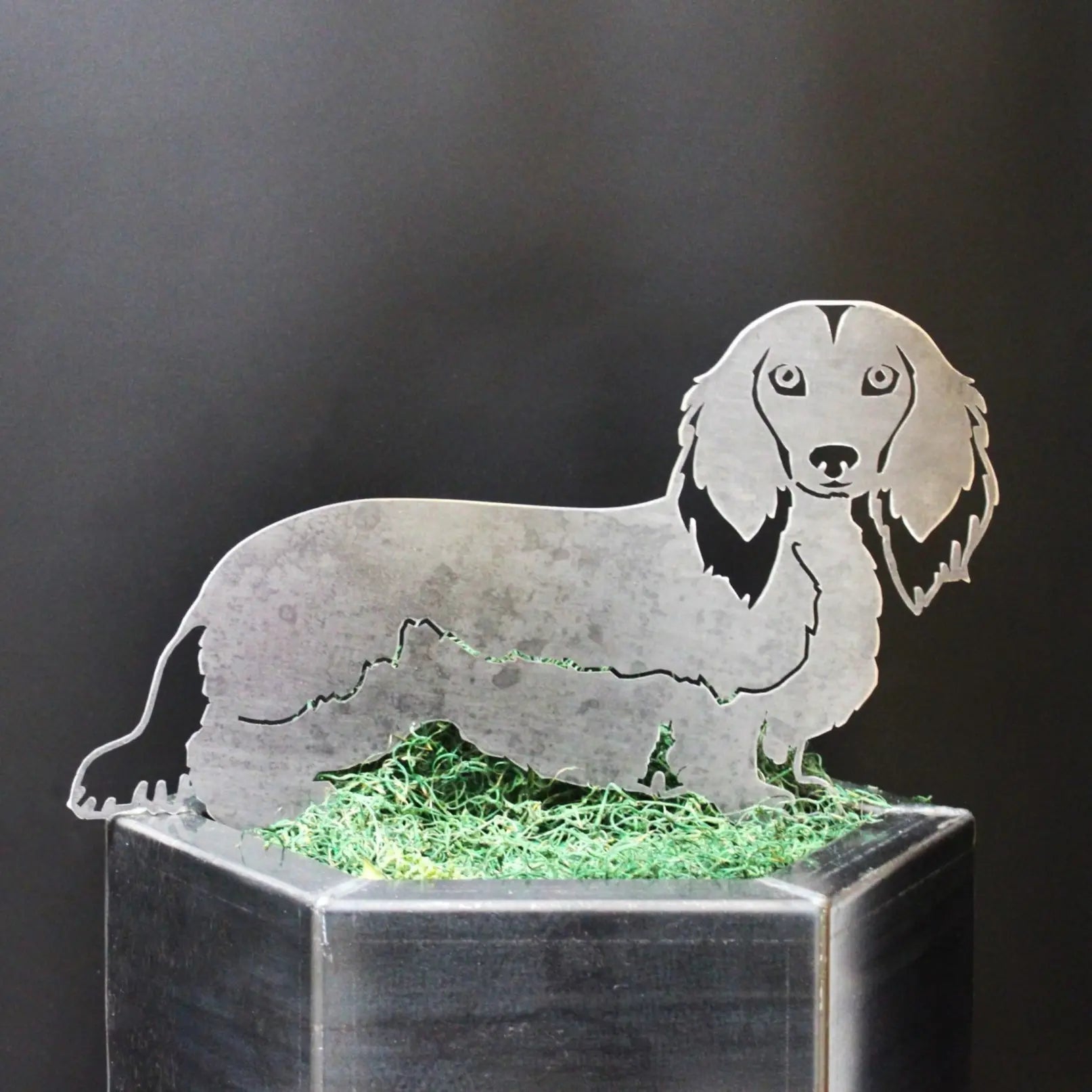 Dachshund - Longhaired - Metal Art – Handcrafted Dog Décor - My Metal Rescue - Shopify Collective - Northern Forge, LLC