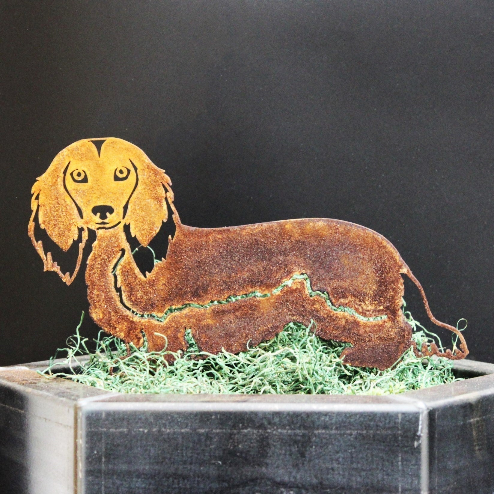 Dachshund - Longhaired - Metal Art – Handcrafted Dog Décor - My Metal Rescue - Shopify Collective - Northern Forge, LLC