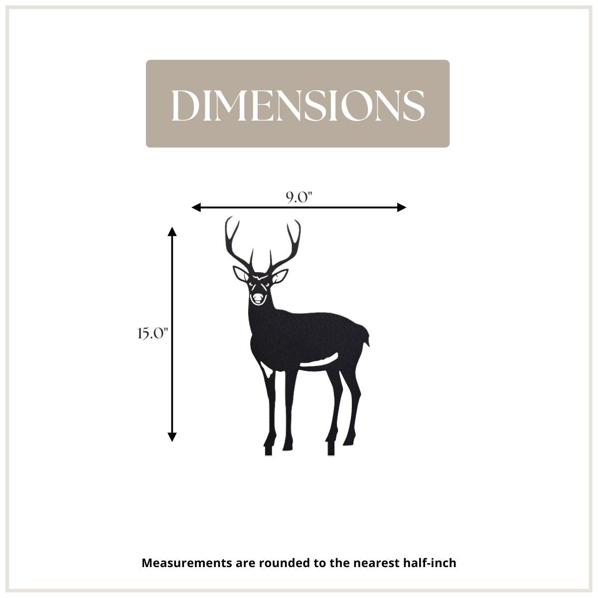Deer - Buck Metal Art – Handcrafted Wildlife Décor - My Metal Rescue - Shopify Collective - Northern Forge, LLC