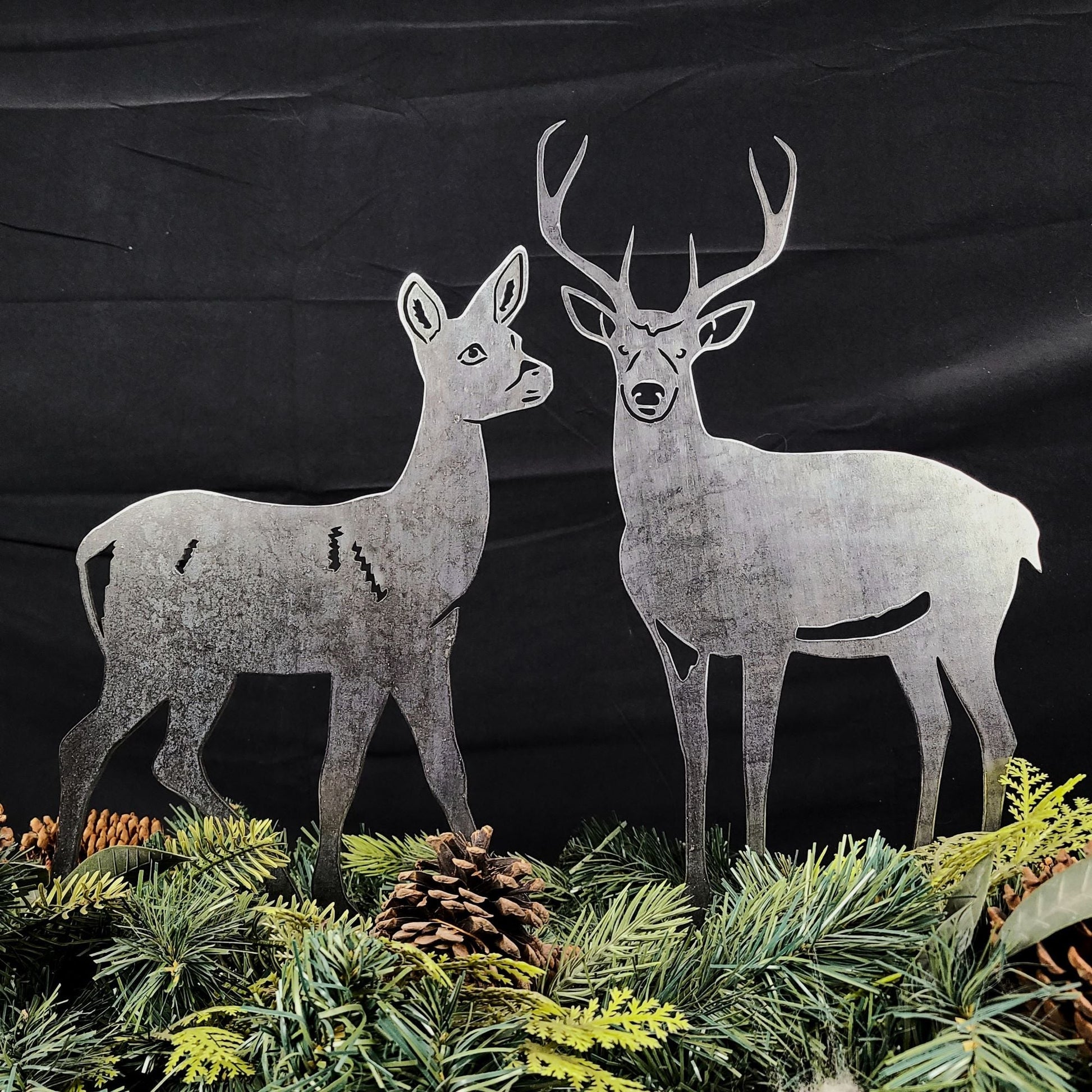 Deer - Doe Metal Art – Handcrafted Wildlife Décor - My Metal Rescue - Shopify Collective - Northern Forge, LLC