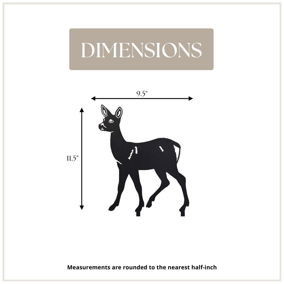Deer - Doe Metal Art – Handcrafted Wildlife Décor - My Metal Rescue - Shopify Collective - Northern Forge, LLC