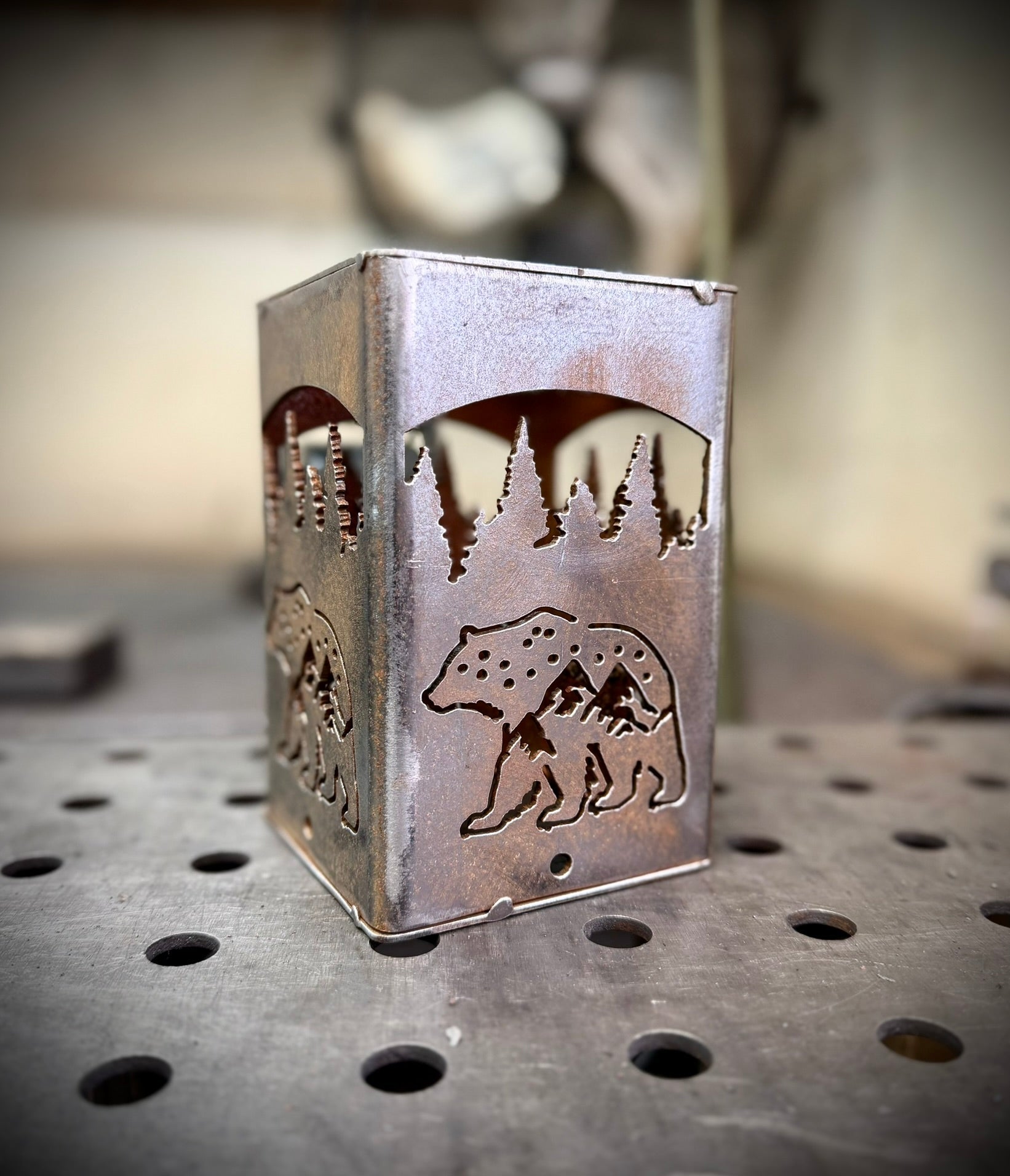 DISCOUNTED - Bear Mountain 4x4 Deck Post Solar Cap - Steel - defect - Northern Forge, LLC