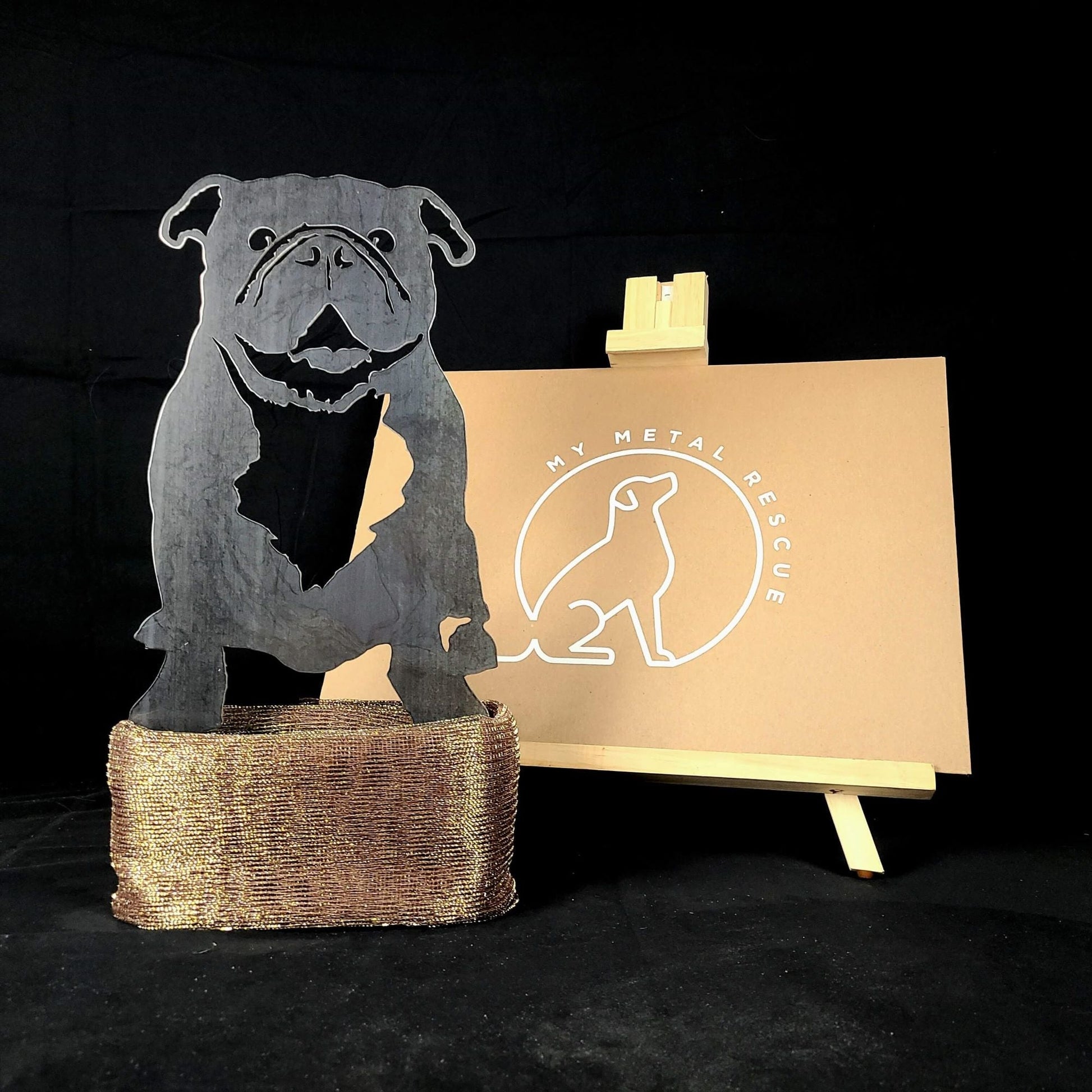 English Bulldog Metal Art – Handcrafted Dog Décor - My Metal Rescue - Shopify Collective - Northern Forge, LLC