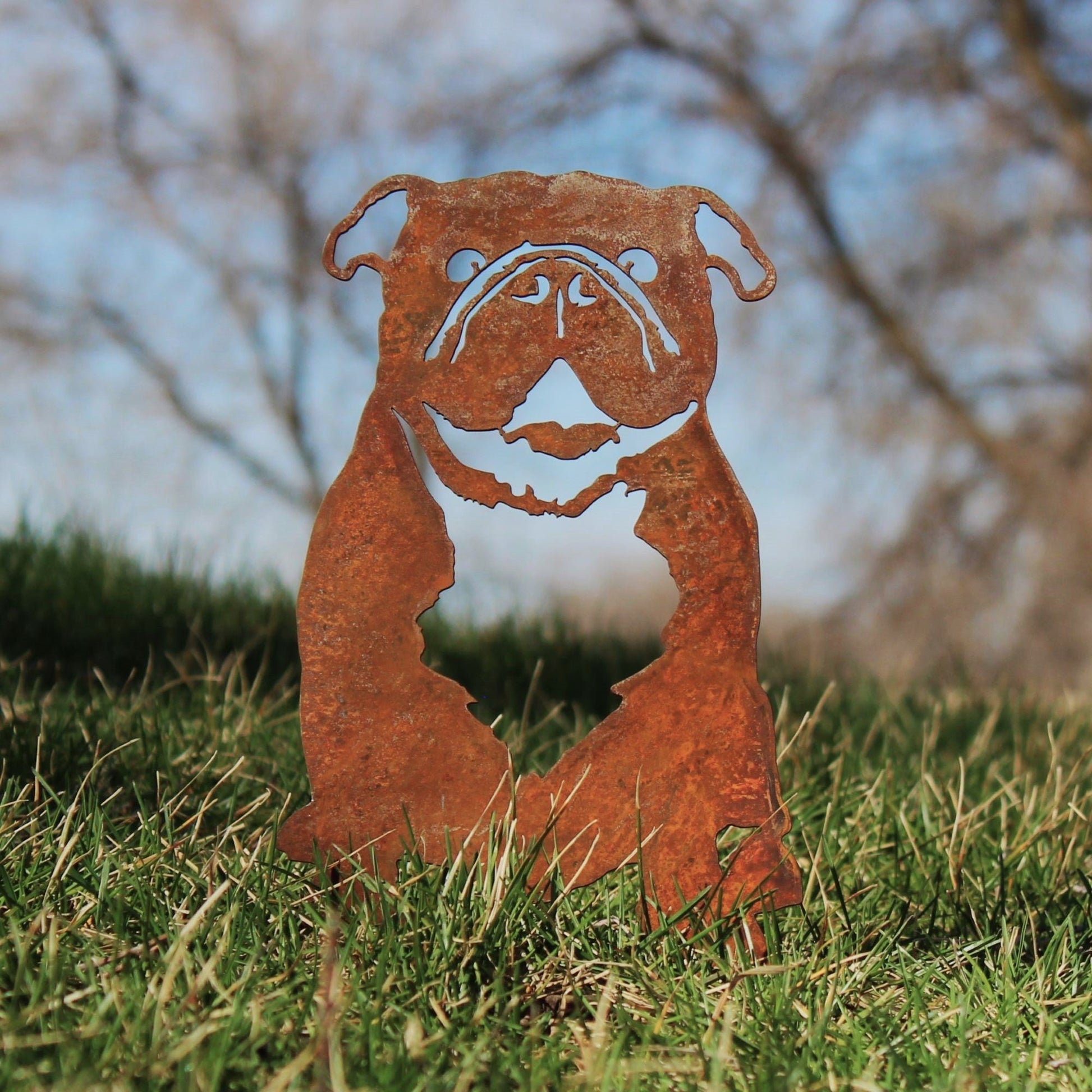 English Bulldog Metal Art – Handcrafted Dog Décor - My Metal Rescue - Shopify Collective - Northern Forge, LLC