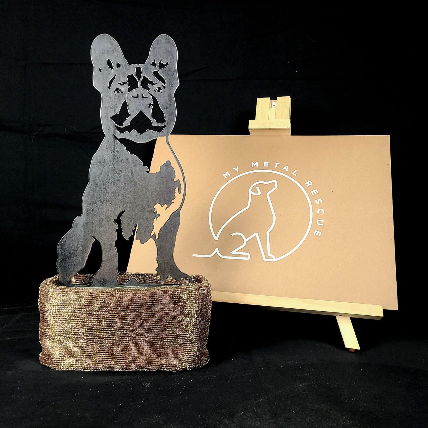 French Bulldog Metal Art – Handmade Steel Décor - My Metal Rescue - Shopify Collective - Northern Forge, LLC
