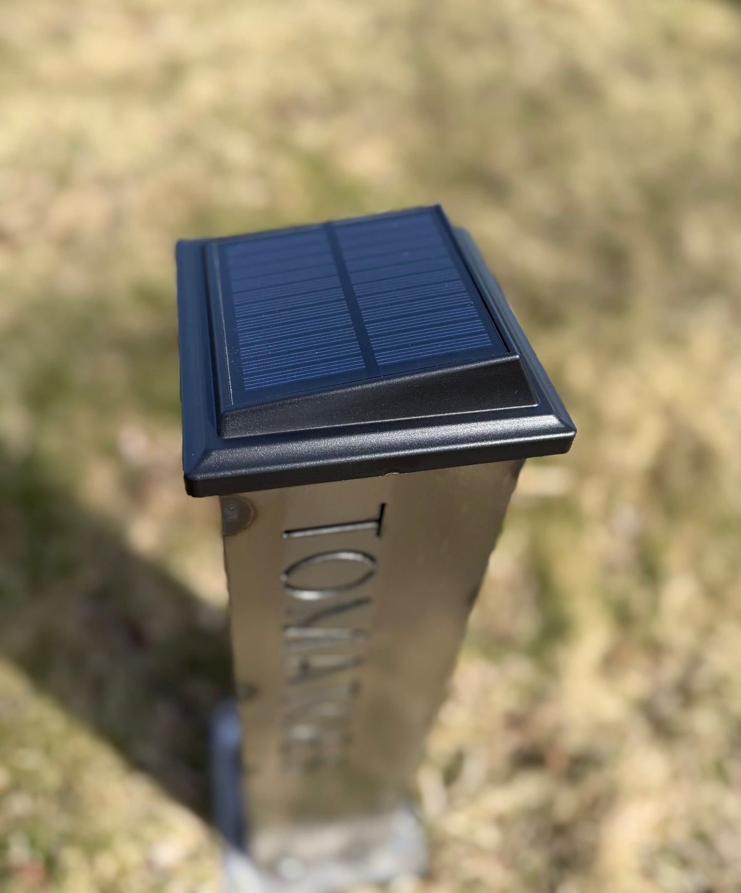 Garden Glow Solar Pillar Light - Steel - Garden Labels - garden labels - garden solar light - Northern Forge, LLC