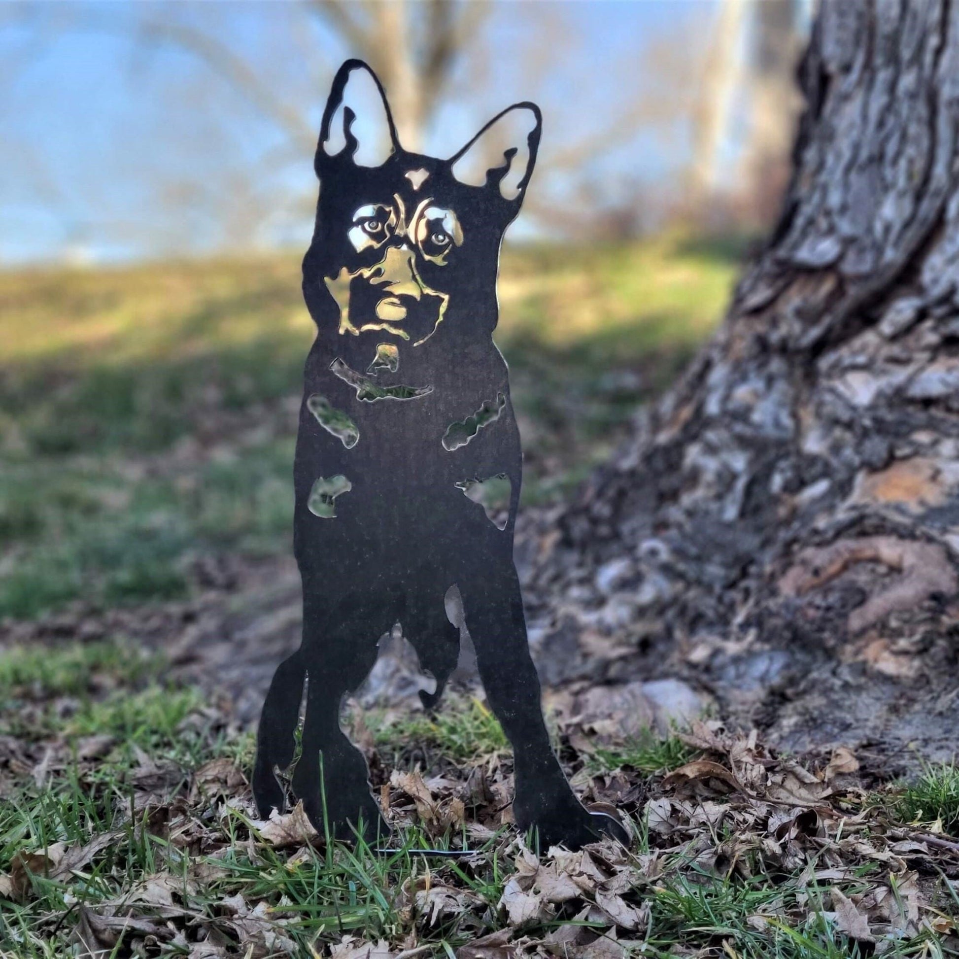 German Shepherd Metal Art – Handcrafted Dog Décor - My Metal Rescue - Shopify Collective - Northern Forge, LLC