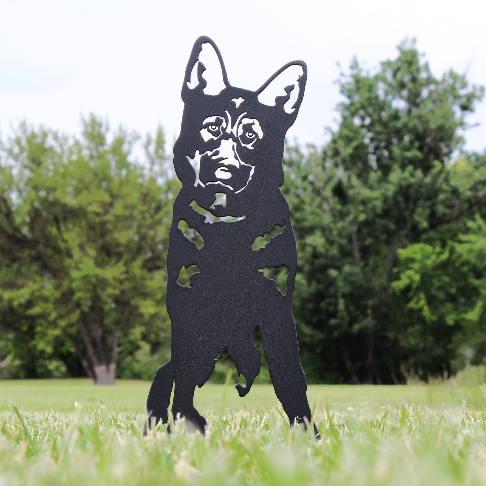 German Shepherd Metal Art – Handcrafted Dog Décor - My Metal Rescue - Shopify Collective - Northern Forge, LLC