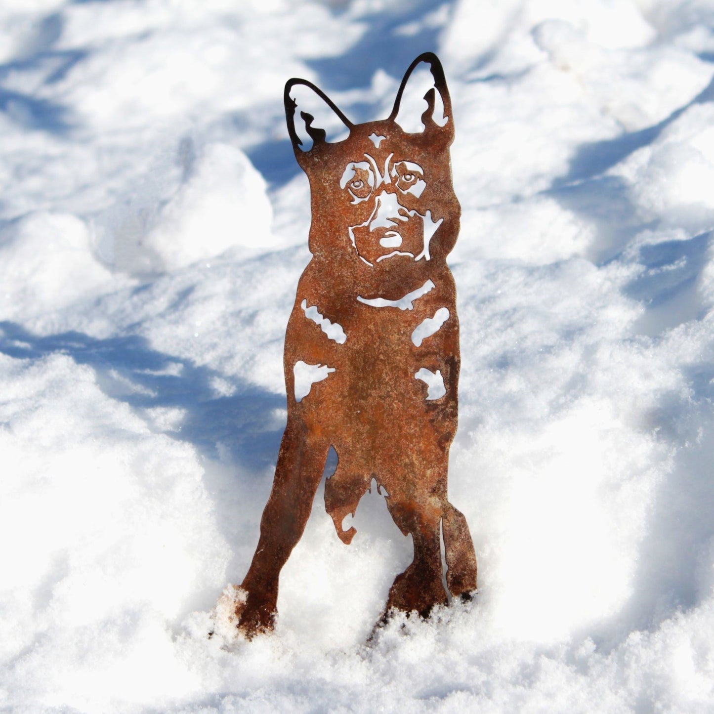 German Shepherd Metal Art – Handcrafted Dog Décor - My Metal Rescue - Shopify Collective - Northern Forge, LLC