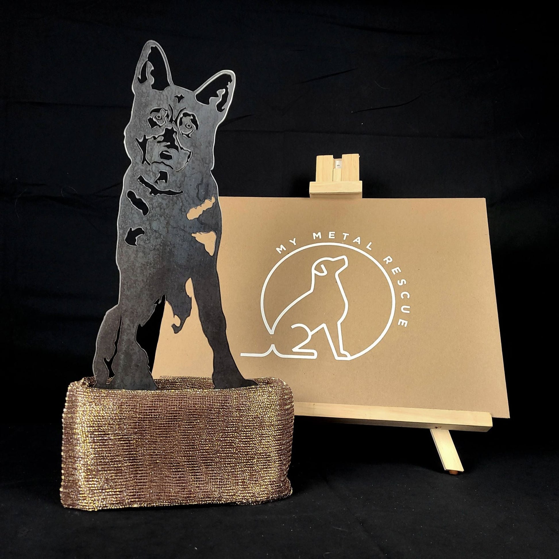 German Shepherd Metal Art – Handcrafted Dog Décor - My Metal Rescue - Shopify Collective - Northern Forge, LLC