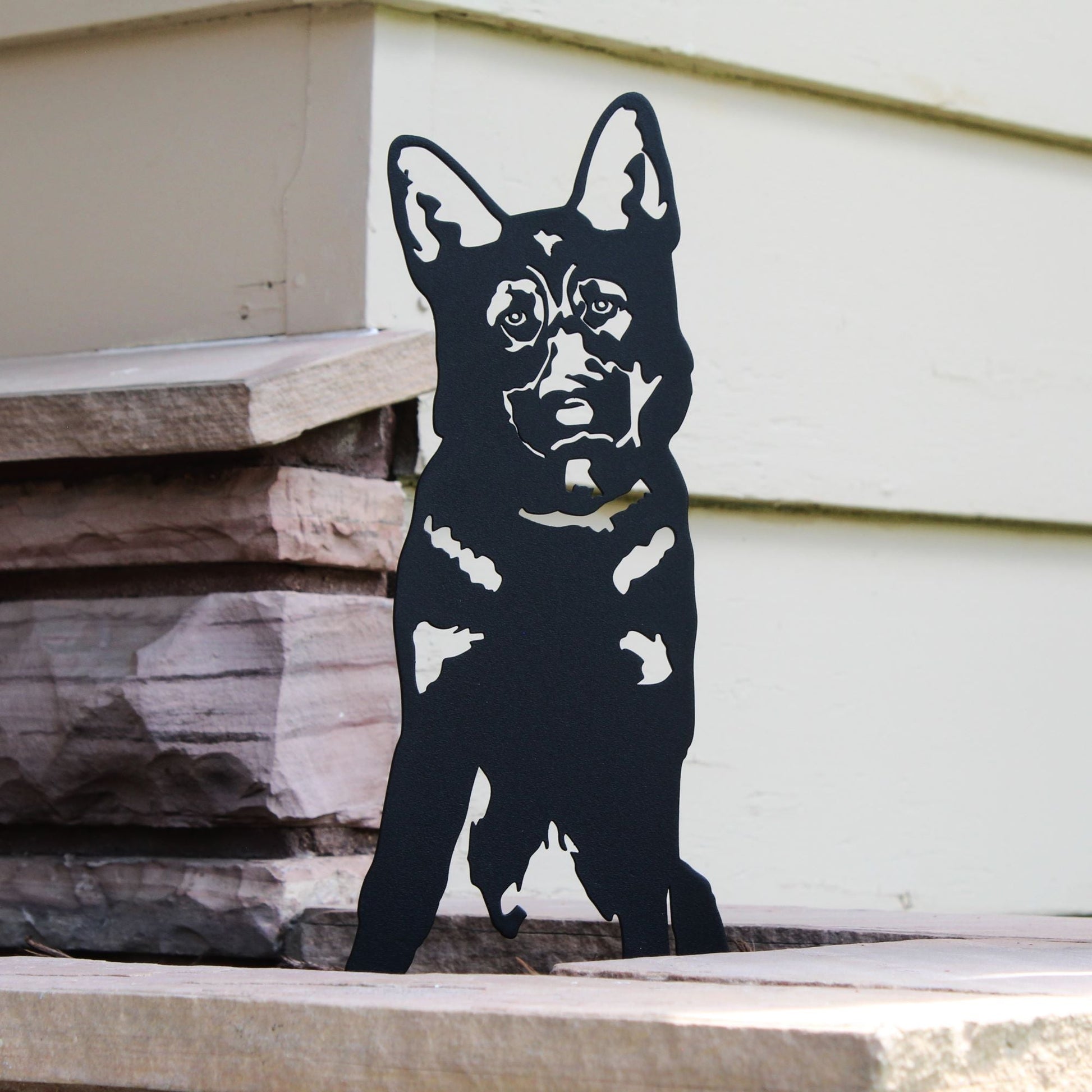German Shepherd Metal Art – Handcrafted Dog Décor - My Metal Rescue - Shopify Collective - Northern Forge, LLC