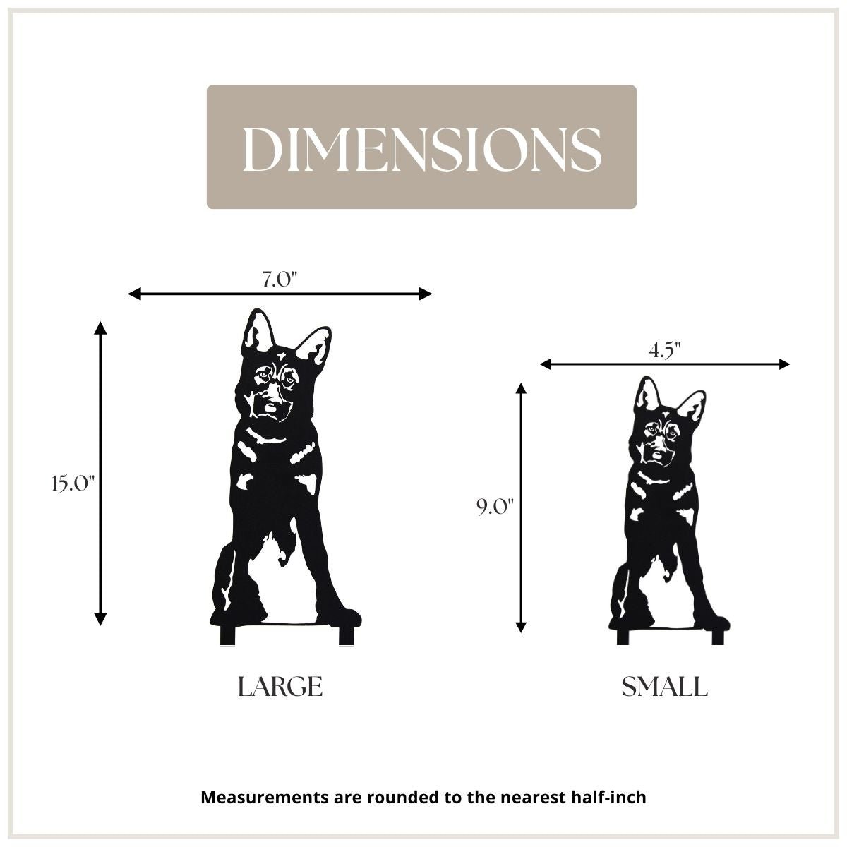 German Shepherd Metal Art – Handcrafted Dog Décor - My Metal Rescue - Shopify Collective - Northern Forge, LLC