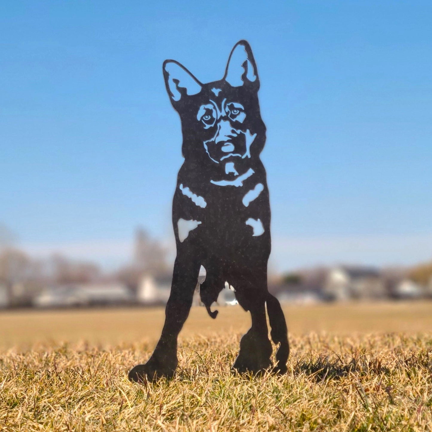 German Shepherd Metal Art – Handcrafted Dog Décor - My Metal Rescue - Shopify Collective - Northern Forge, LLC