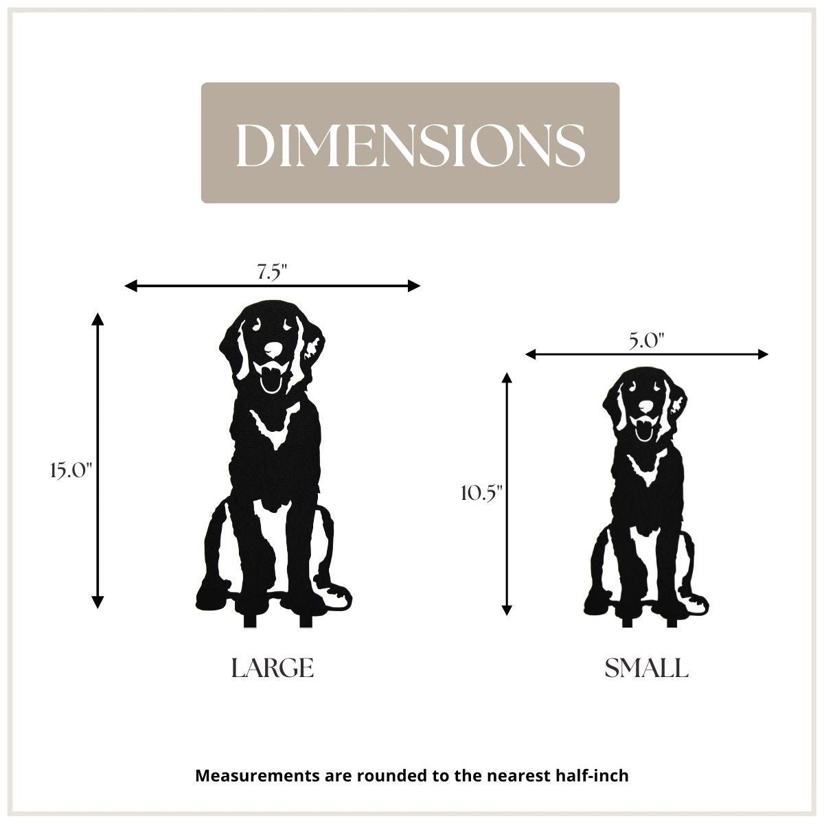 Golden Retriever Sitting Metal Art – Handcrafted Dog Décor - My Metal Rescue - Shopify Collective - Northern Forge, LLC