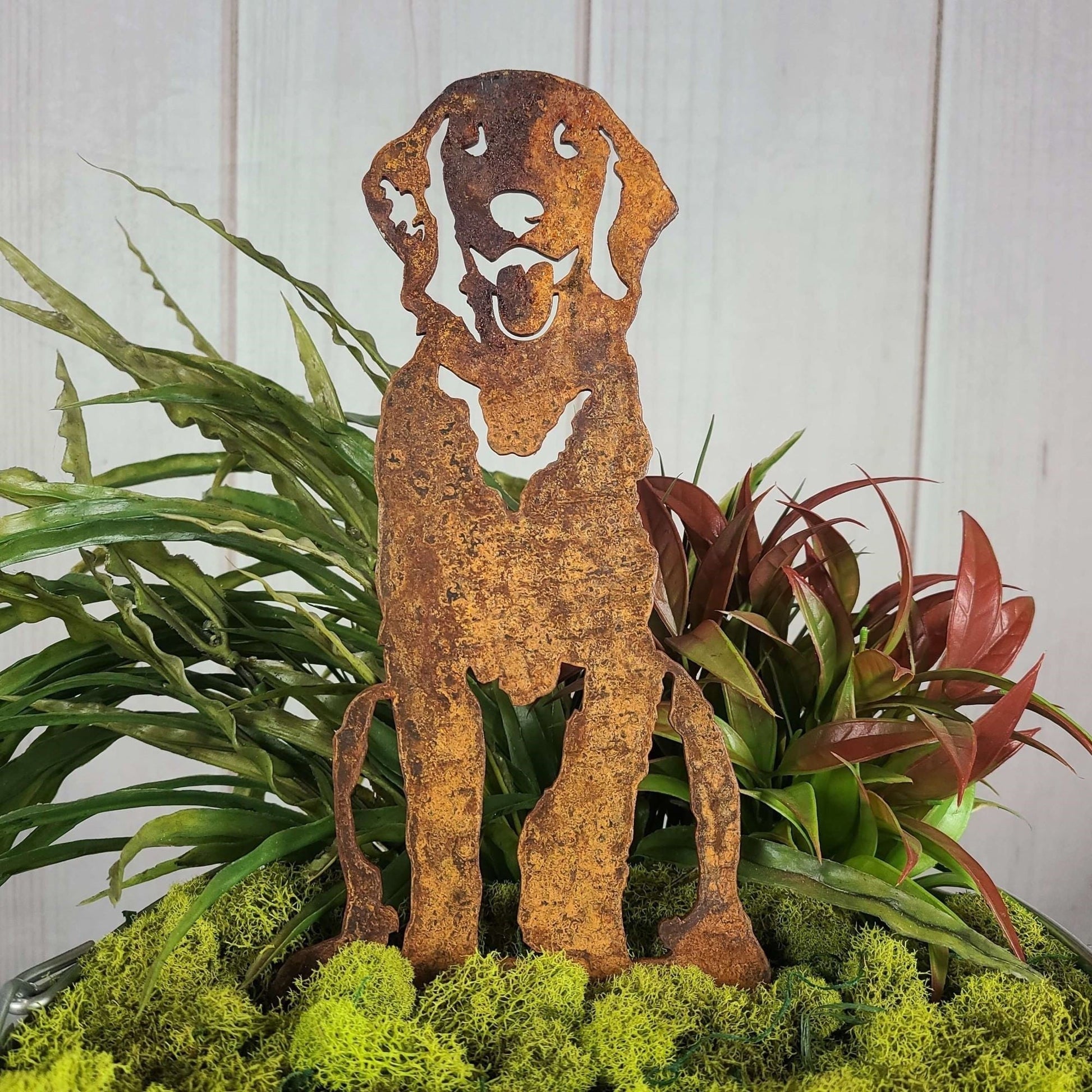 Golden Retriever Sitting Metal Art – Handcrafted Dog Décor - My Metal Rescue - Shopify Collective - Northern Forge, LLC