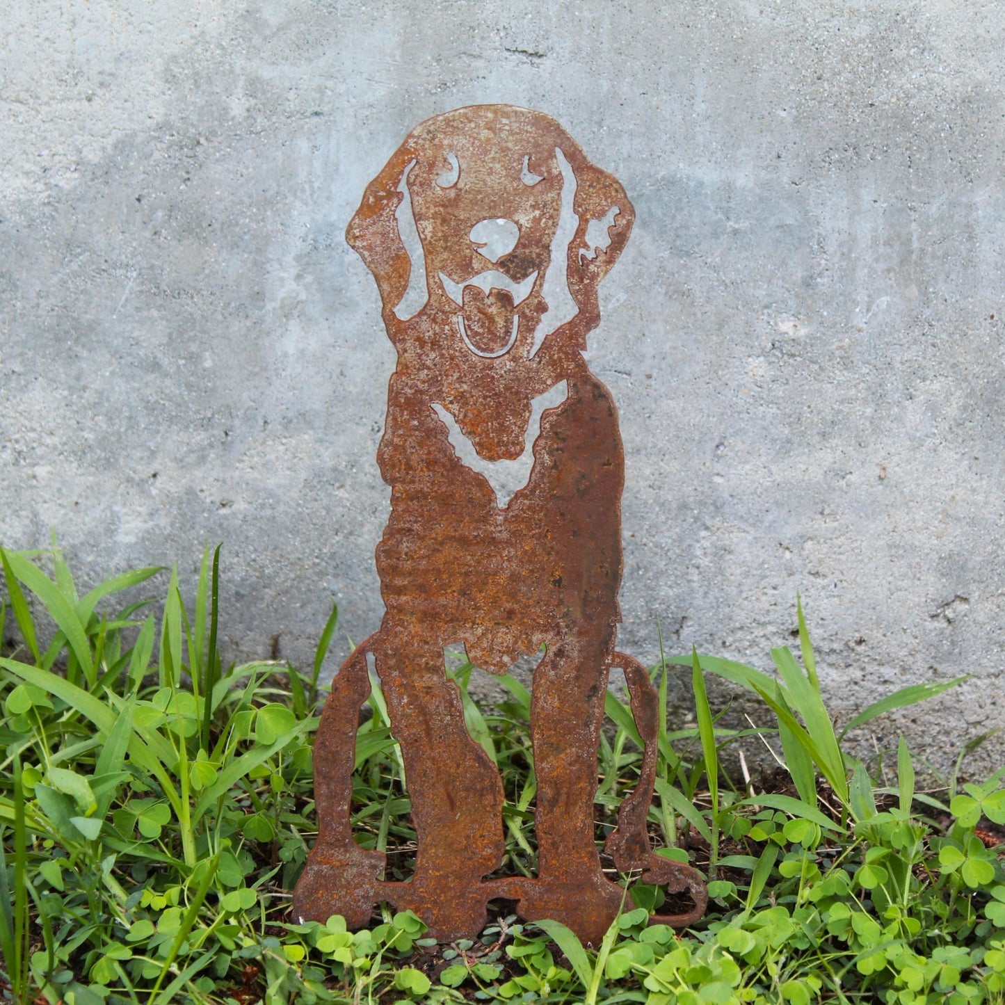 Golden Retriever Sitting Metal Art – Handcrafted Dog Décor - My Metal Rescue - Shopify Collective - Northern Forge, LLC