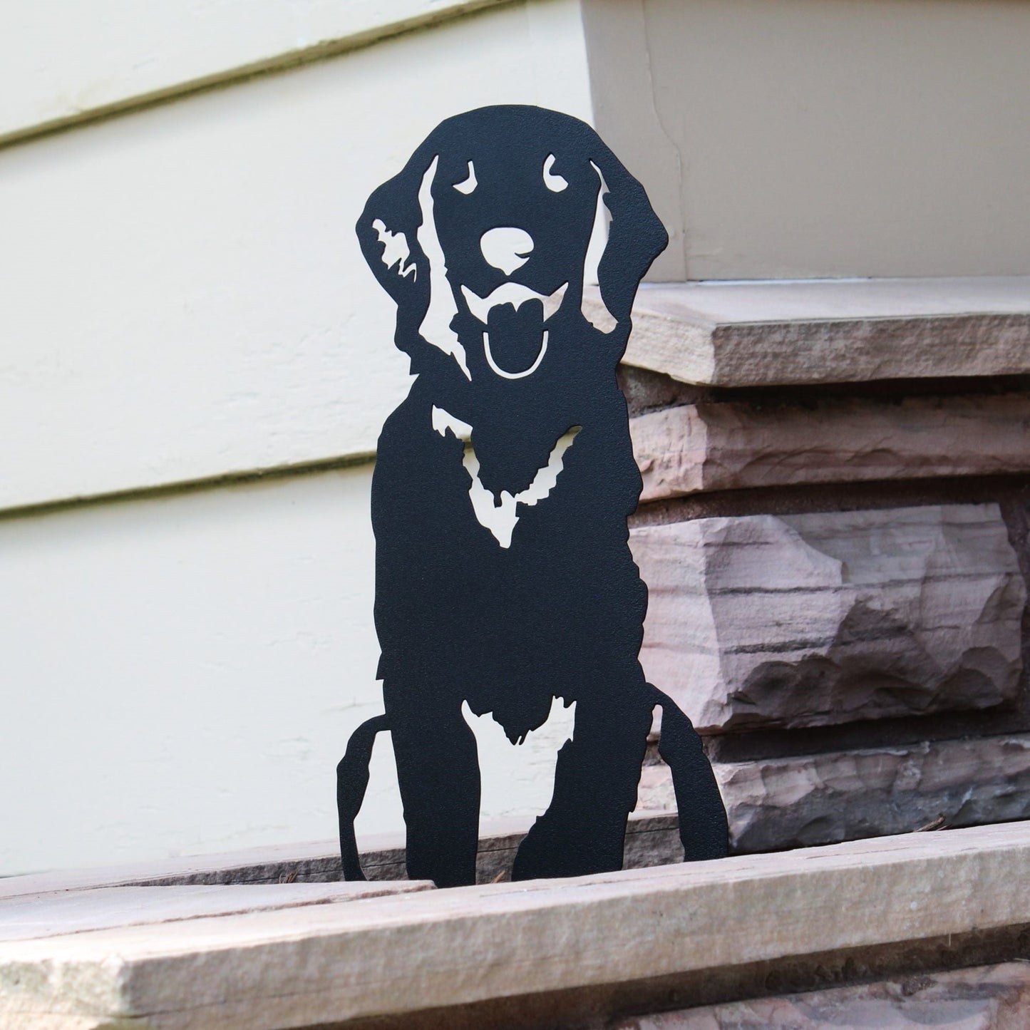 Golden Retriever Sitting Metal Art – Handcrafted Dog Décor - My Metal Rescue - Shopify Collective - Northern Forge, LLC