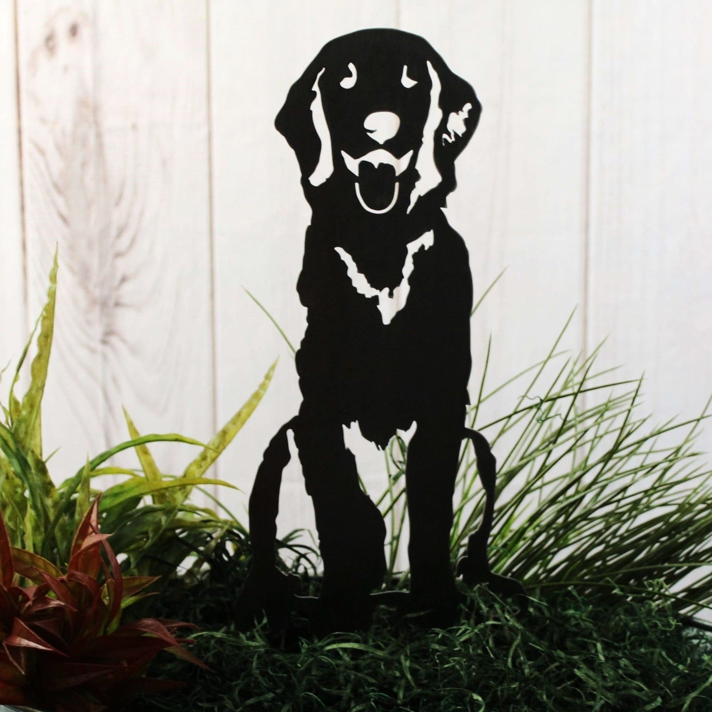 Golden Retriever Sitting Metal Art – Handcrafted Dog Décor - My Metal Rescue - Shopify Collective - Northern Forge, LLC