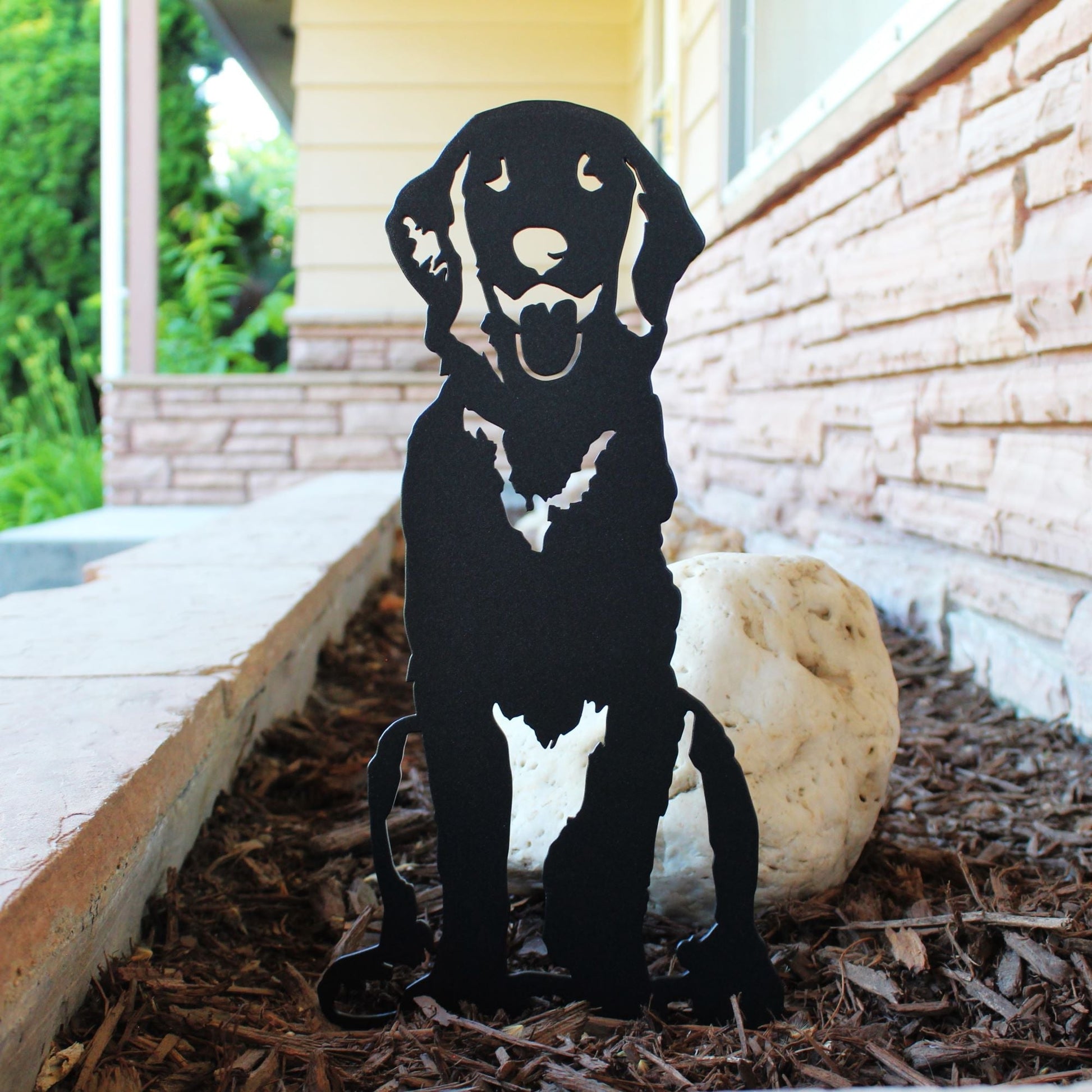 Golden Retriever Sitting Metal Art – Handcrafted Dog Décor - My Metal Rescue - Shopify Collective - Northern Forge, LLC