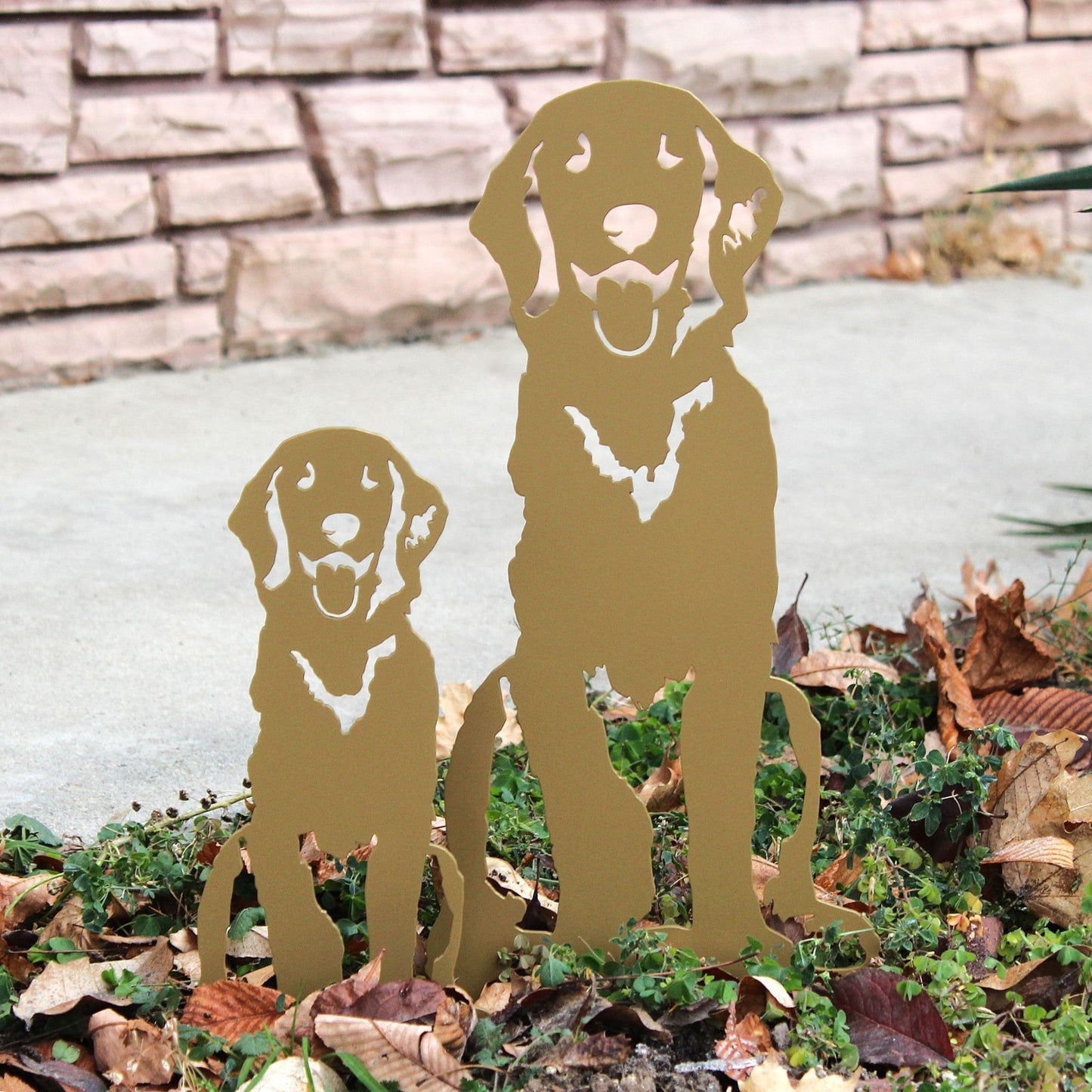 Golden Retriever Sitting Metal Art – Handcrafted Dog Décor - My Metal Rescue - Shopify Collective - Northern Forge, LLC