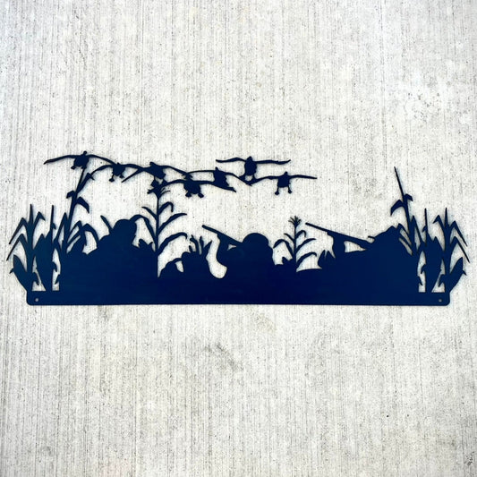 Goose Hunting - Field Layout Blinds | Wall Art - duck decals - geese migrating art - Northern Forge, LLC