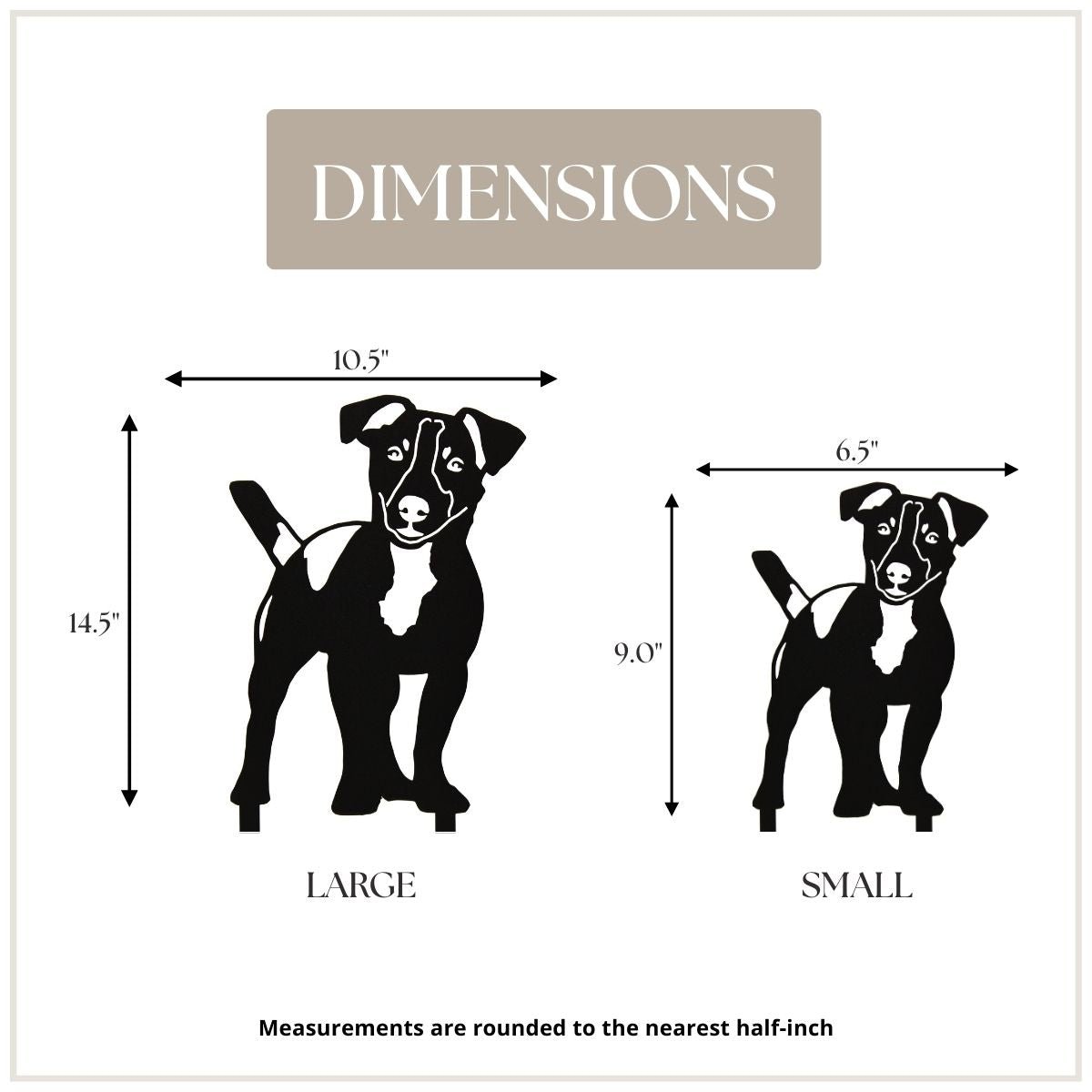 Jack Russell Terrier Metal Art – Handcrafted Dog Décor - My Metal Rescue - Shopify Collective - Northern Forge, LLC