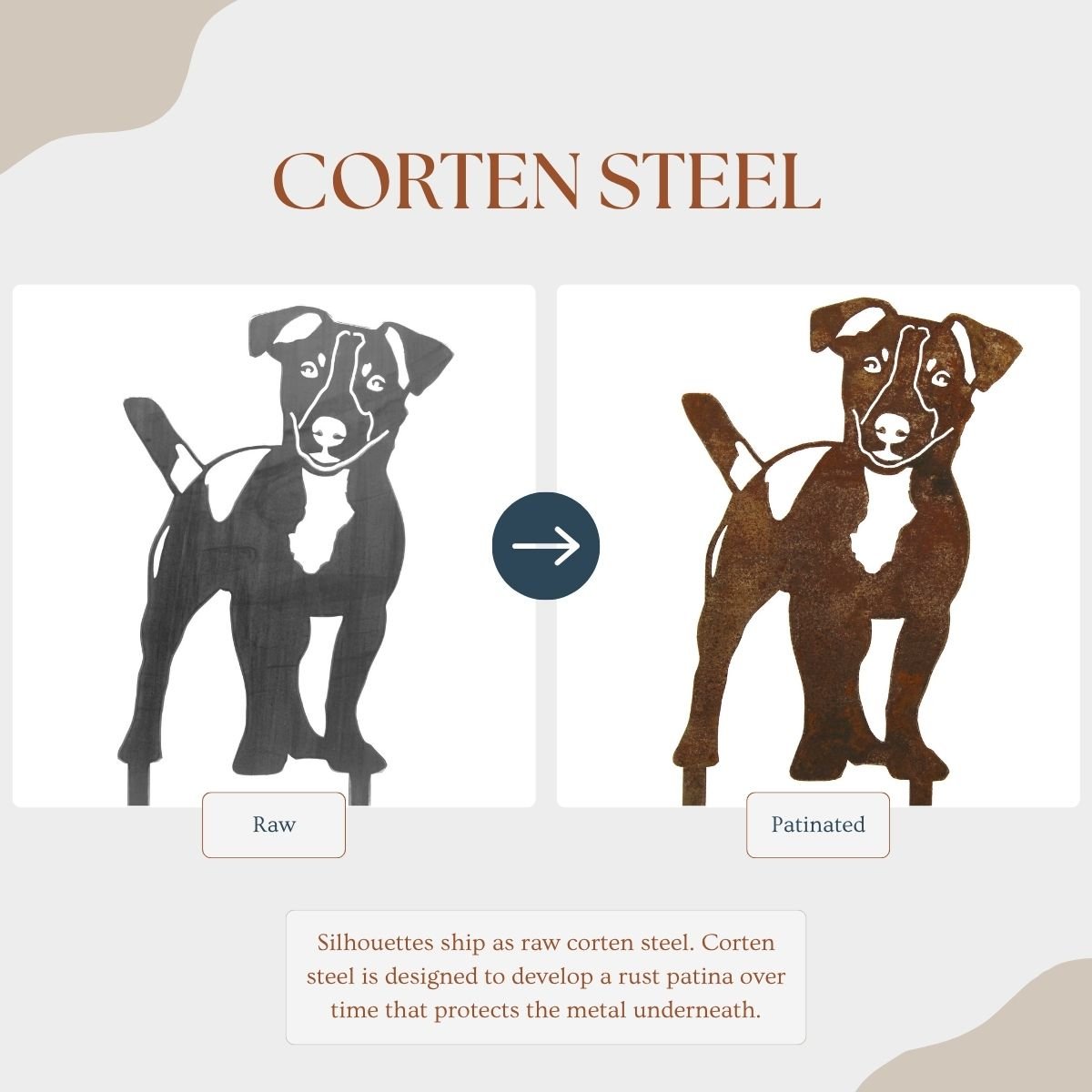 Jack Russell Terrier Metal Art – Handcrafted Dog Décor - My Metal Rescue - Shopify Collective - Northern Forge, LLC