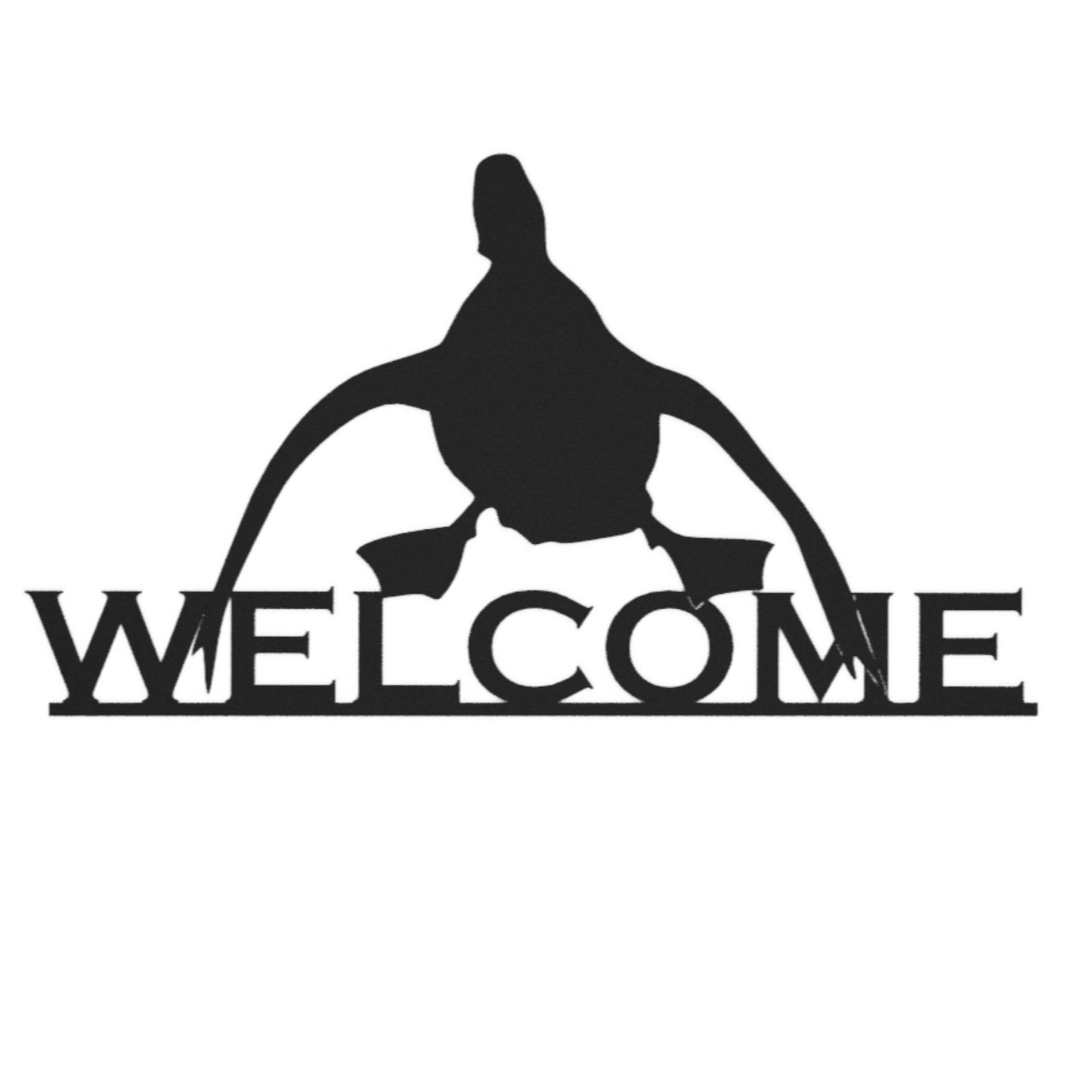 Landing Mallard Welcome Sign | Wall Art - duck decals - duck hunting sign - Northern Forge, LLC