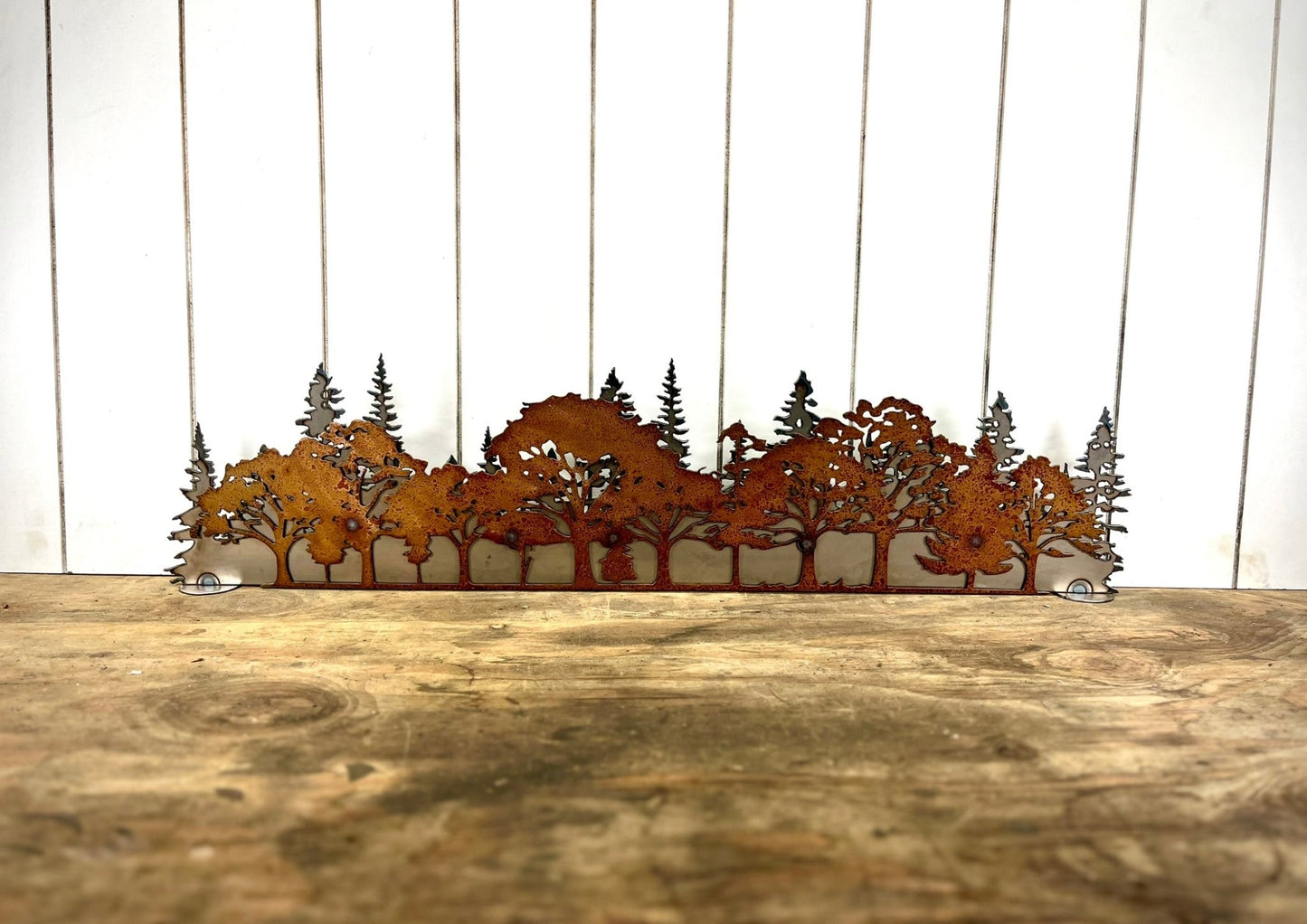 Layered Steel Autumn Forest - Mantel - autumn art - autumn decor - Northern Forge, LLC