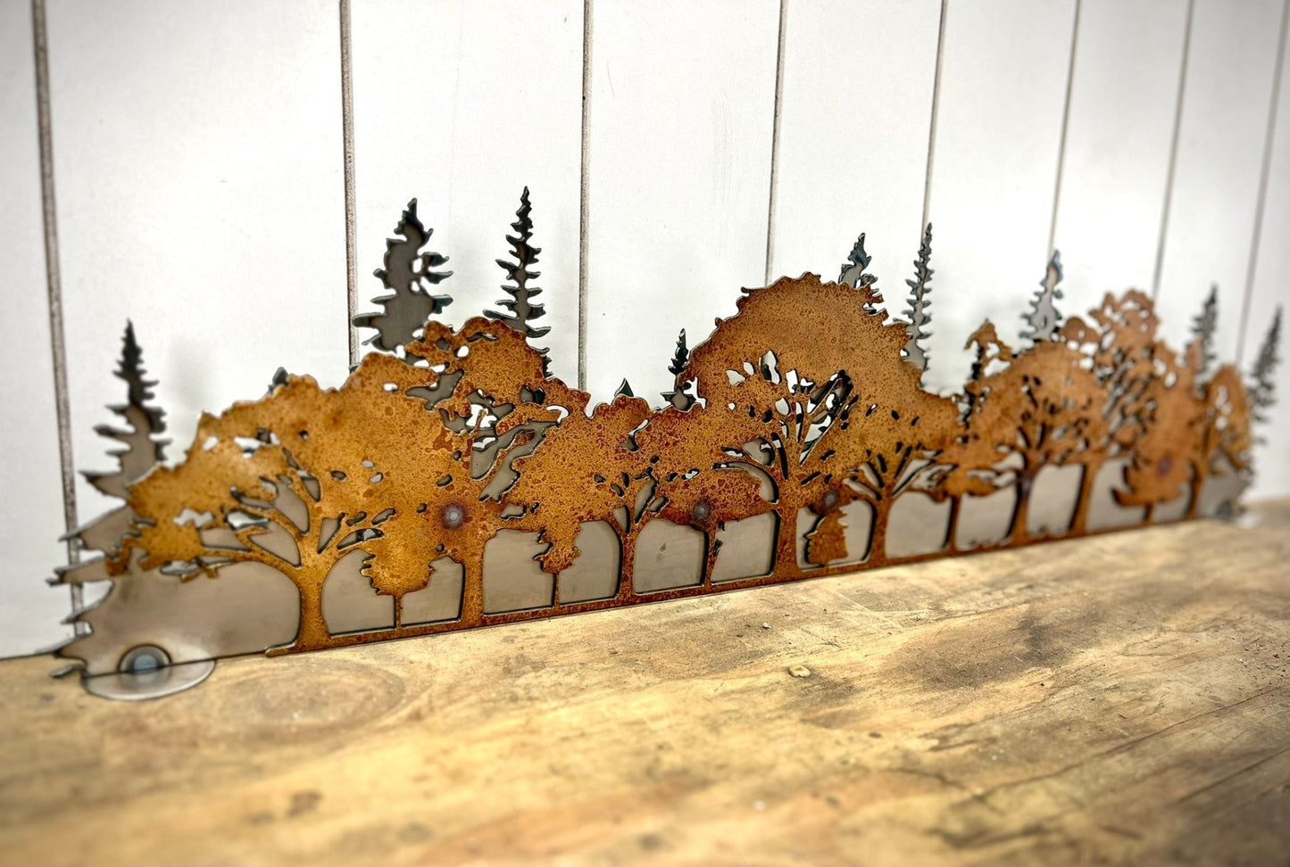 Layered Steel Autumn Forest - Mantel - autumn art - autumn decor - Northern Forge, LLC