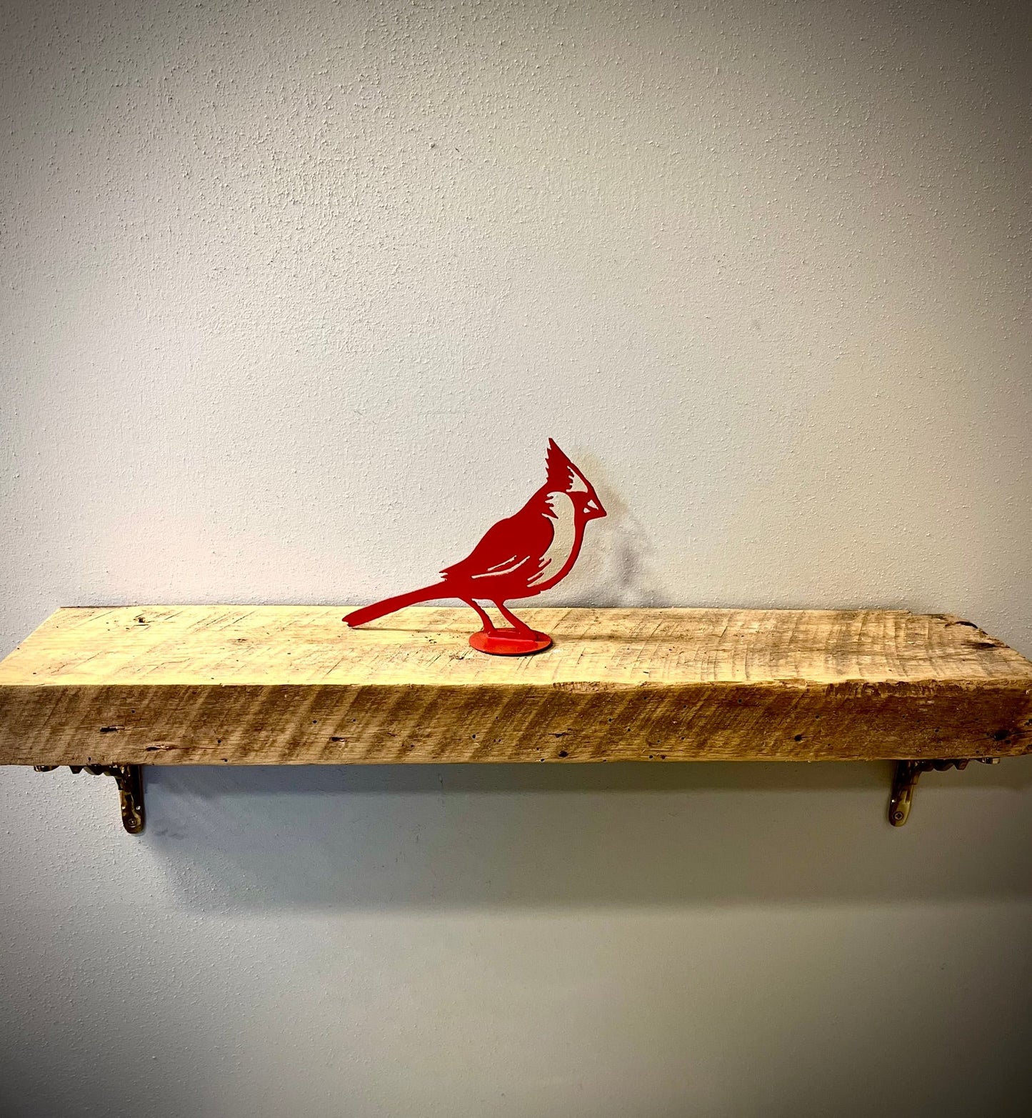 Metal Cardinal - Mantel - bird art - bird for mantel - Northern Forge, LLC