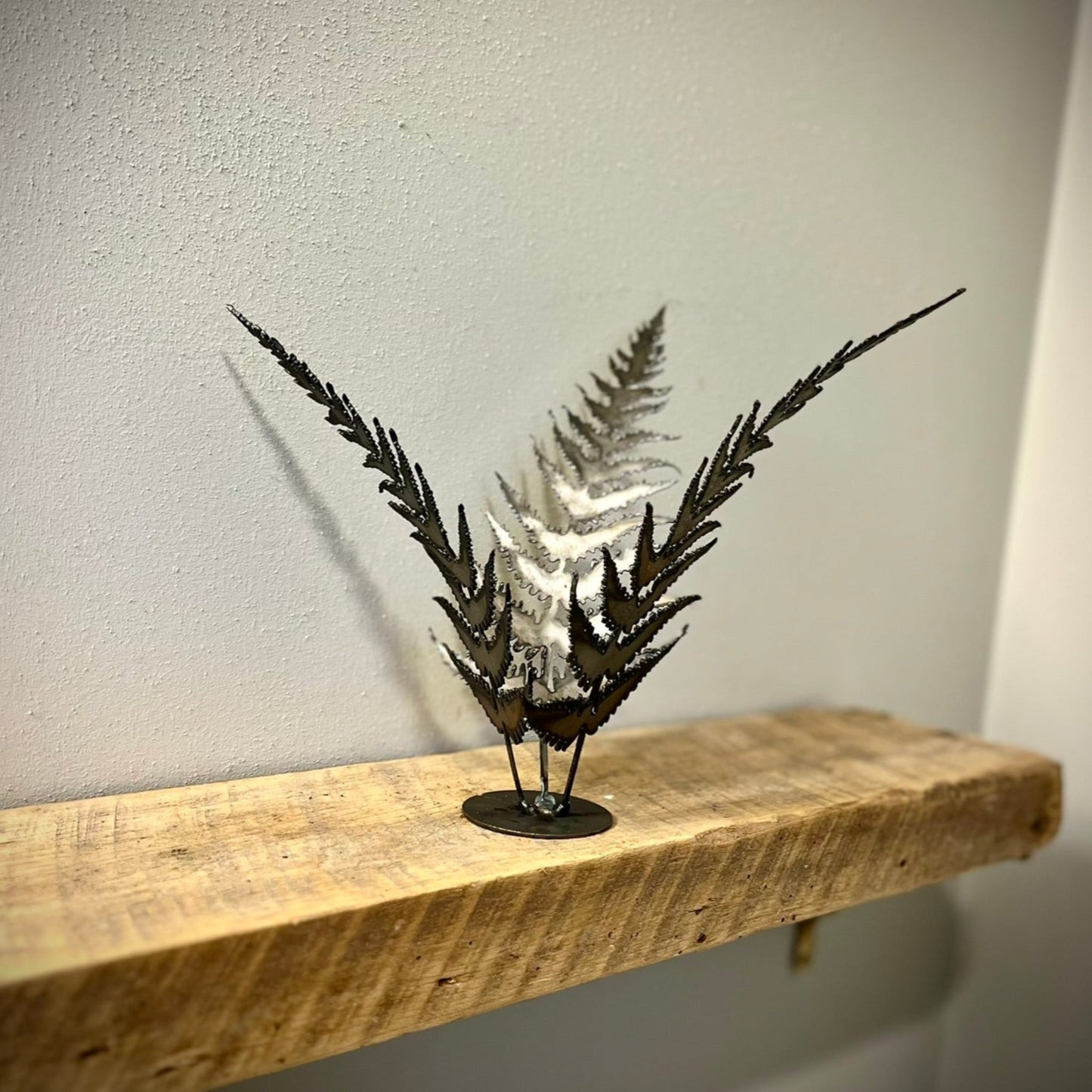 Metal Fern - Mantel - creepy tree decor - dead tree mantel - Northern Forge, LLC