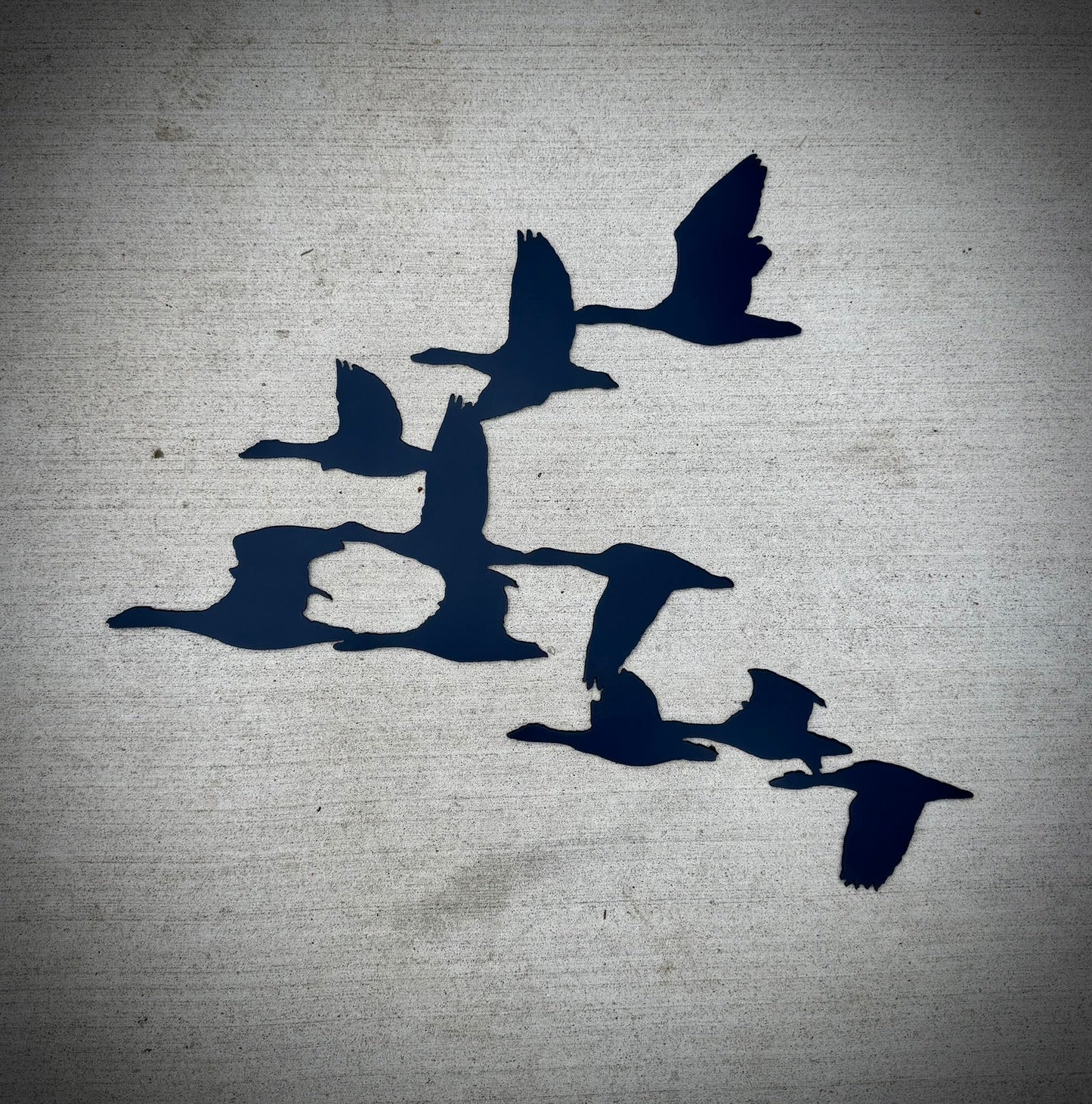 Metal Flying V of Canada Geese | Wall Art - duck decals - fall - Northern Forge, LLC
