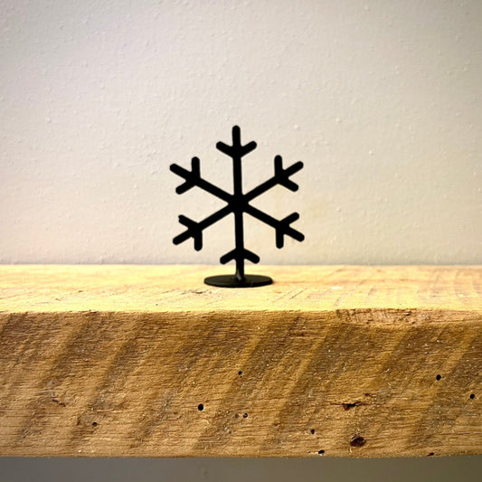 Metal Snowflake - Mantel - christmas decor - creepy tree decor - Northern Forge, LLC